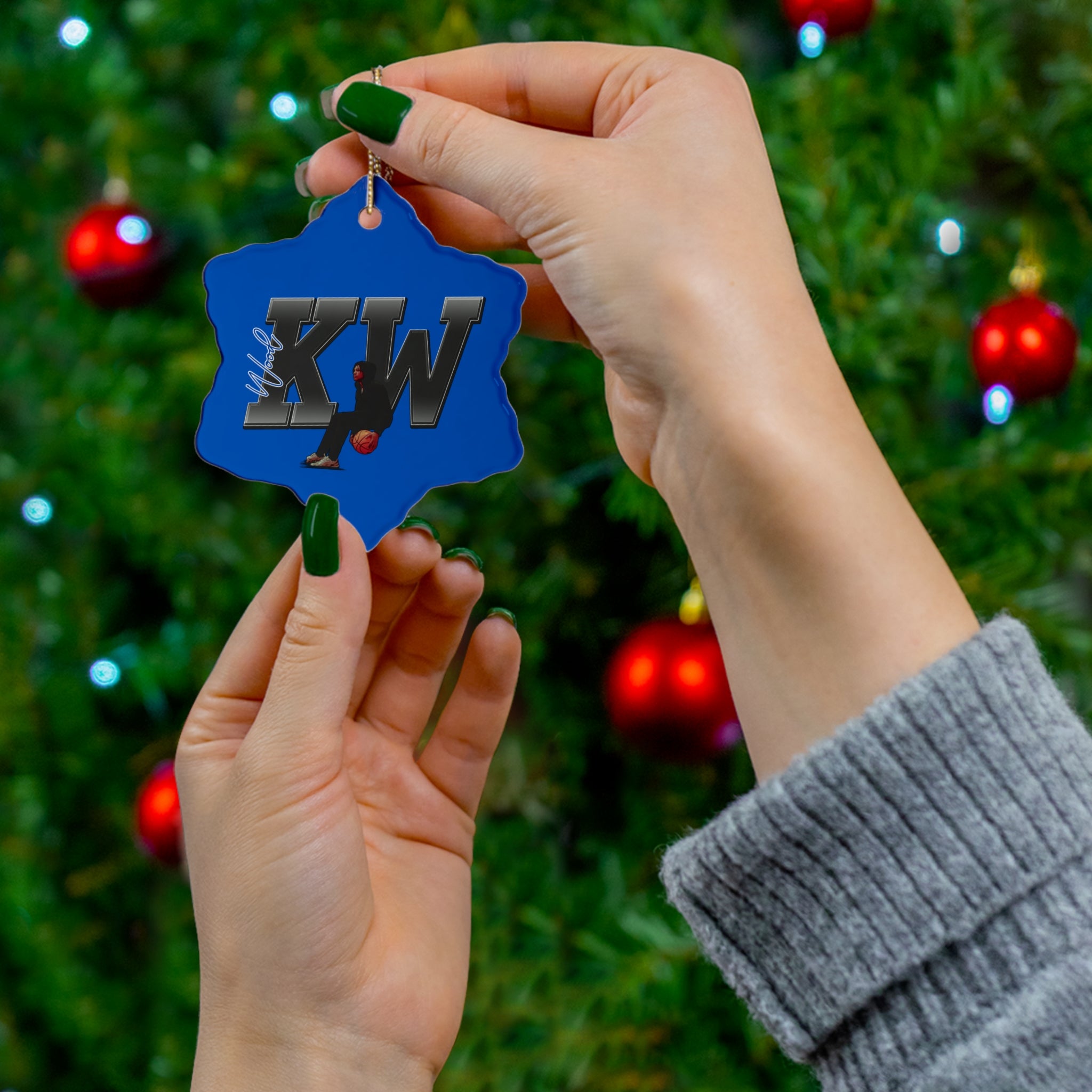 Keimarien Wood Ceramic Ornament