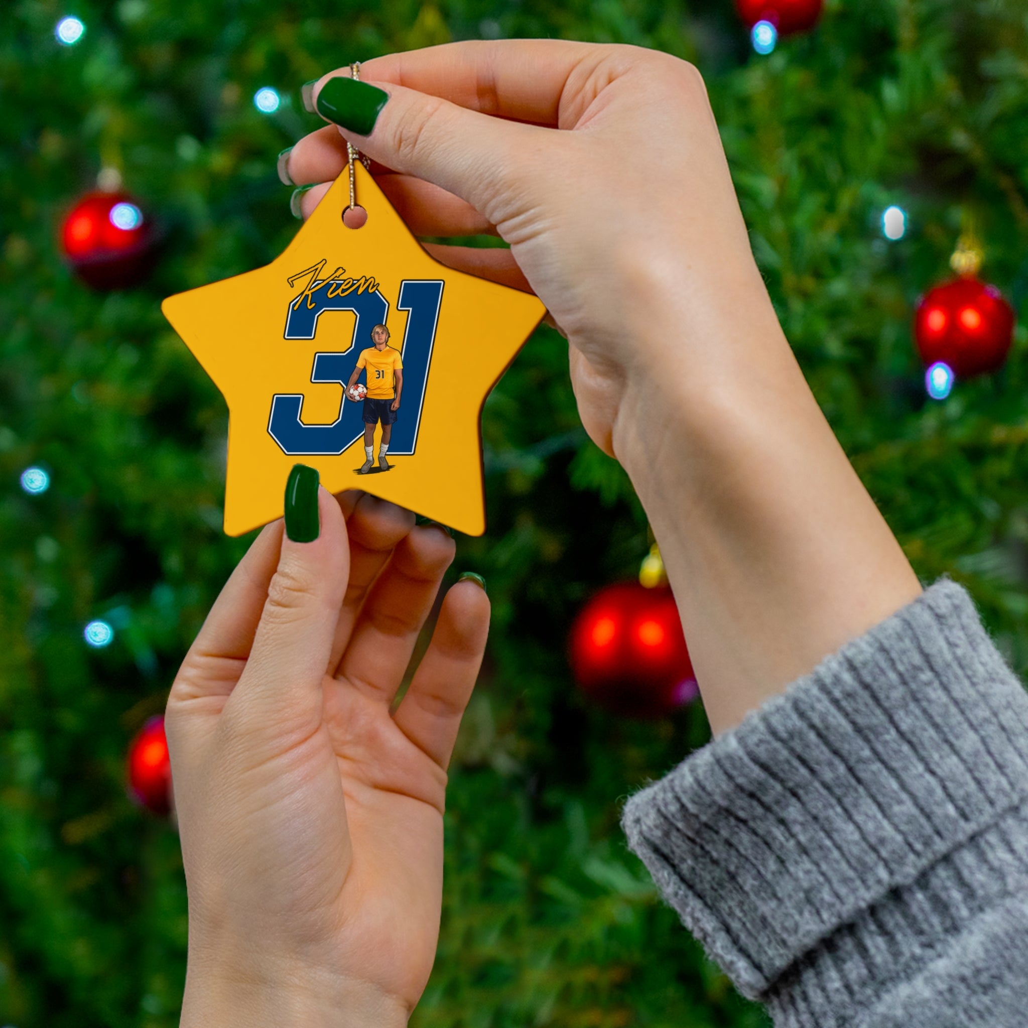 Kien Clawson Ceramic Ornament