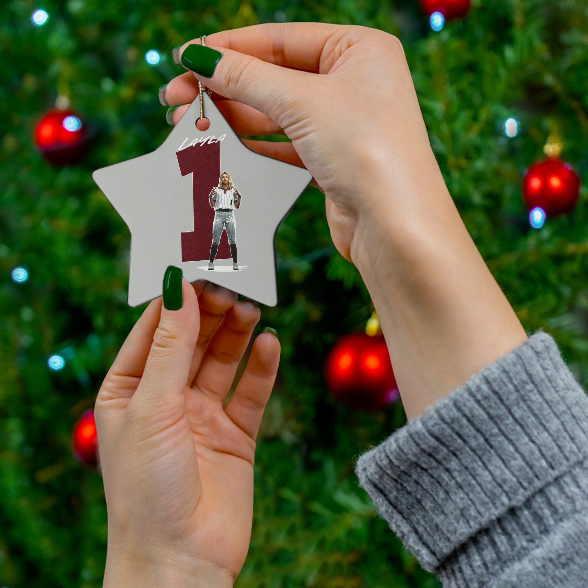 Layla Gugino Ceramic Ornament