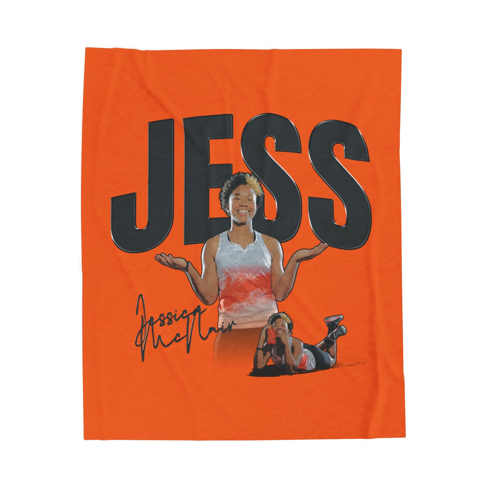 Jessica McNair Velveteen Plush Blanket