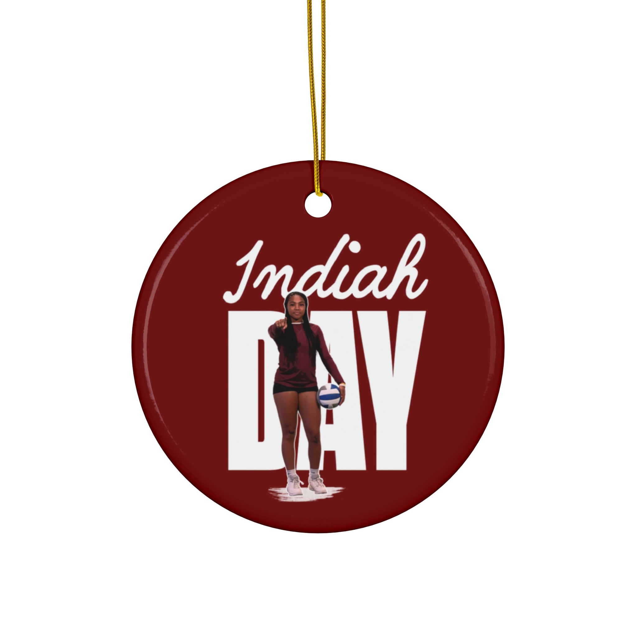 Indiah Day Ceramic Ornament