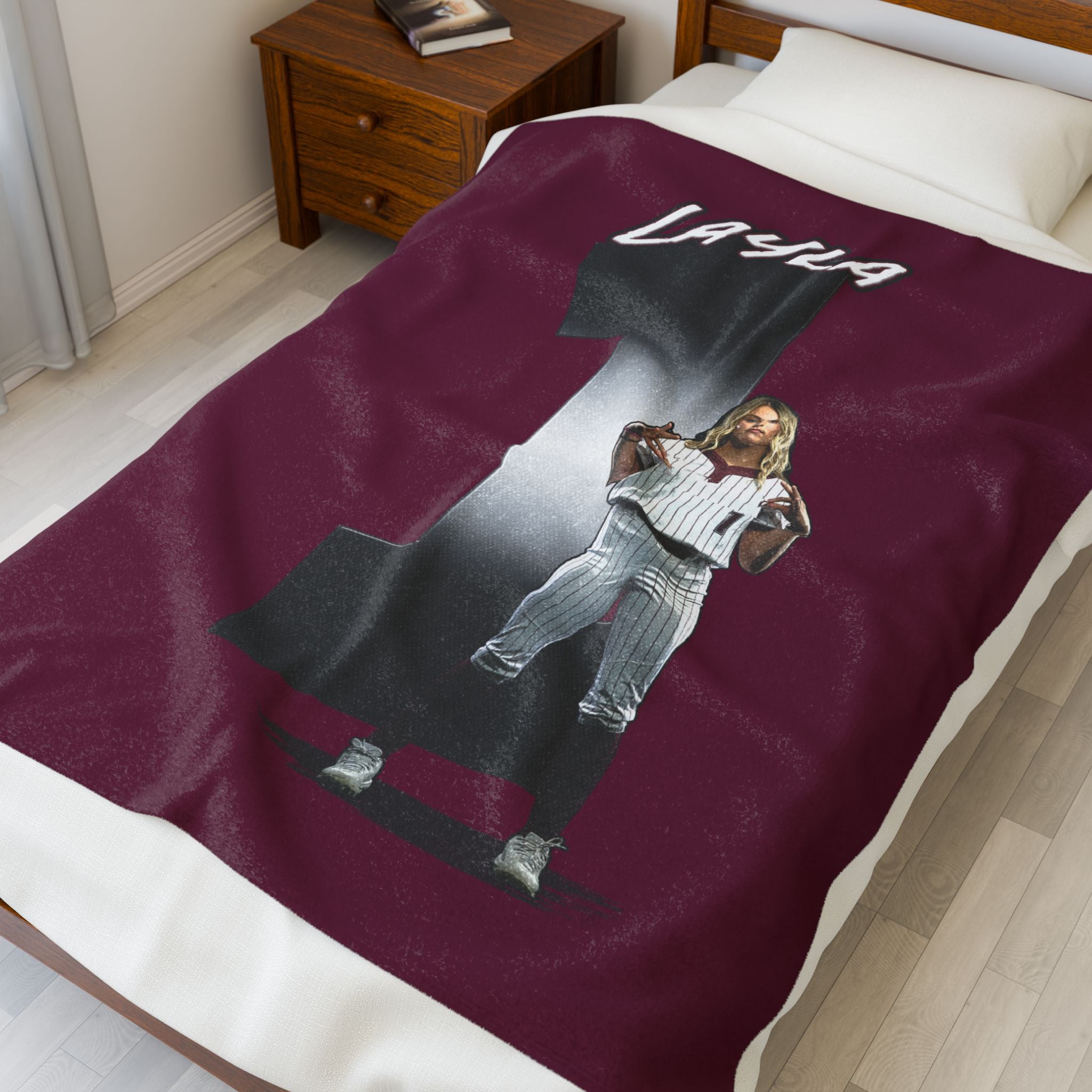 Layla Gugino Velveteen Plush Blanket