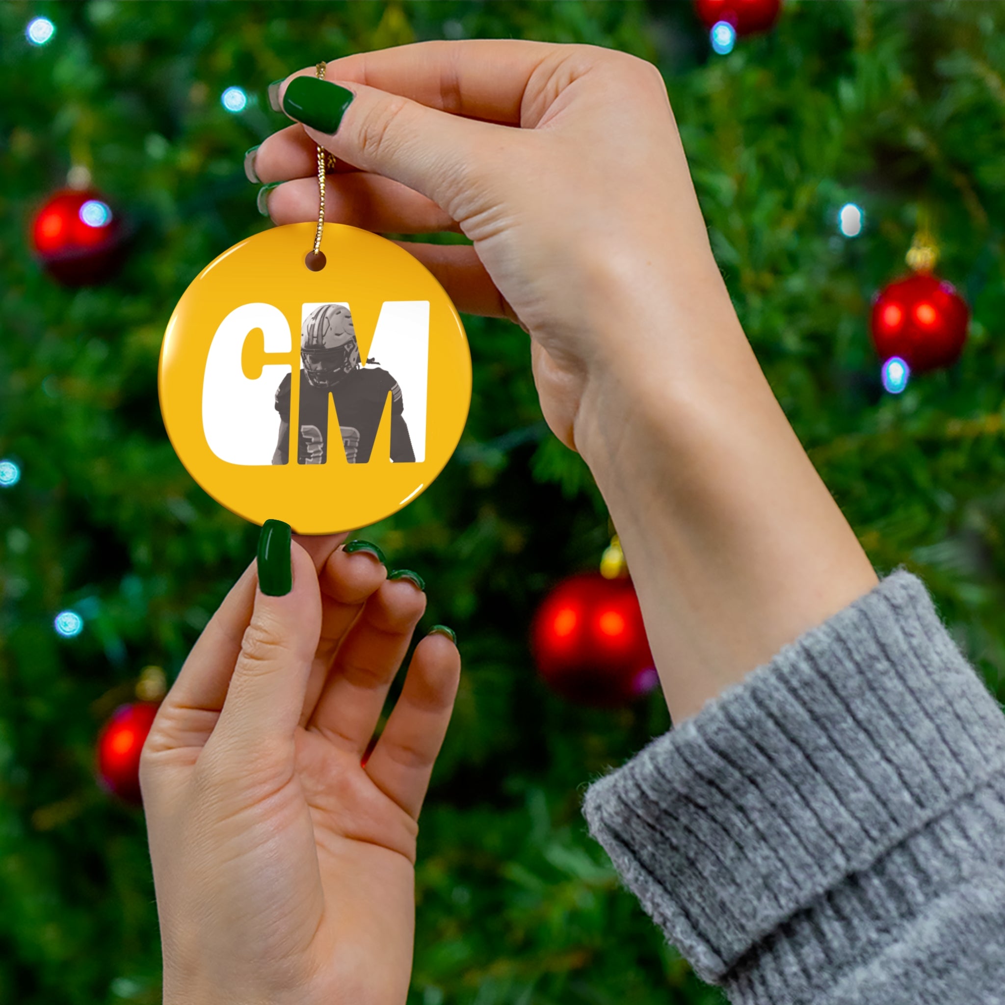 Cam Mahan Ceramic Ornament