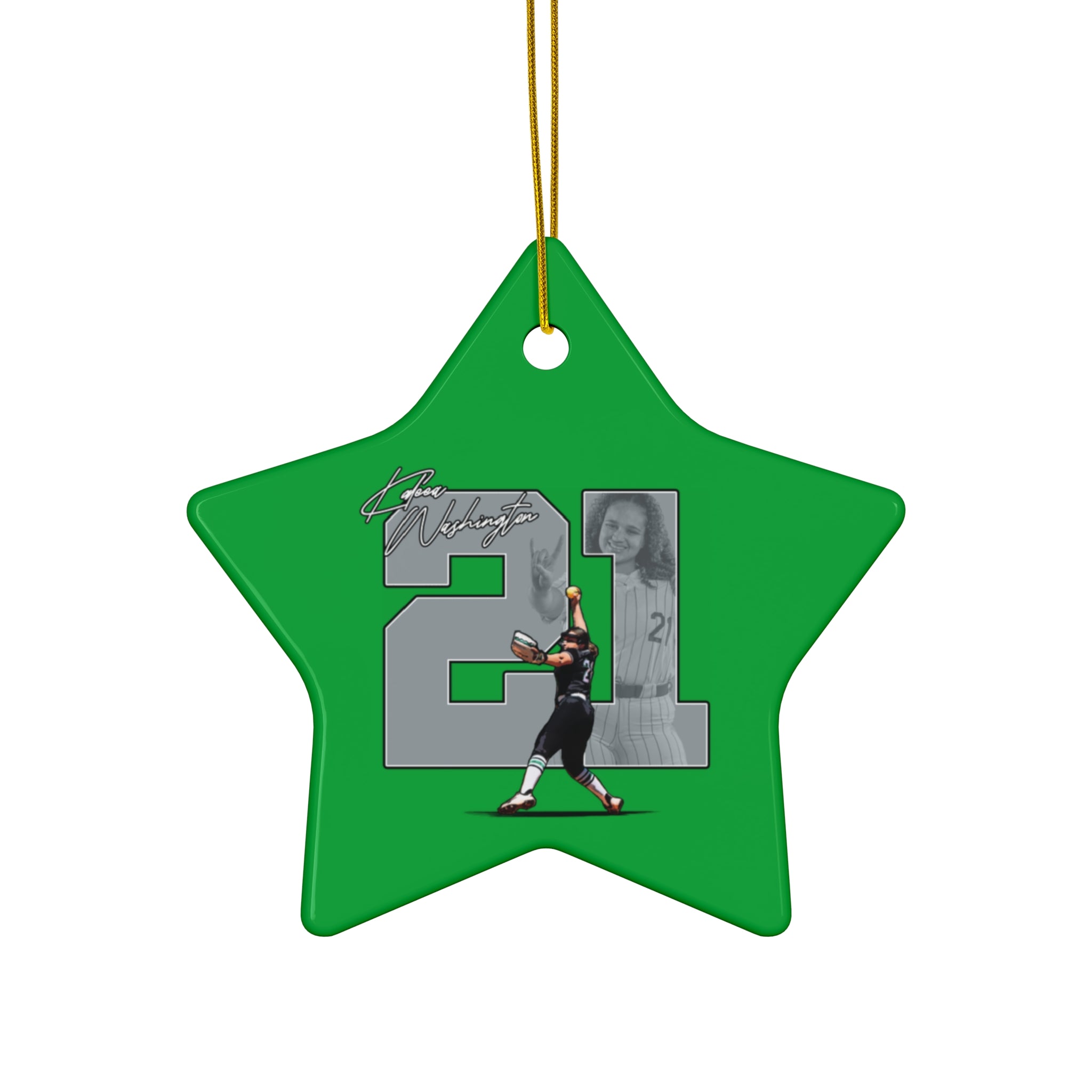 Kaleea Washington Ceramic Ornament