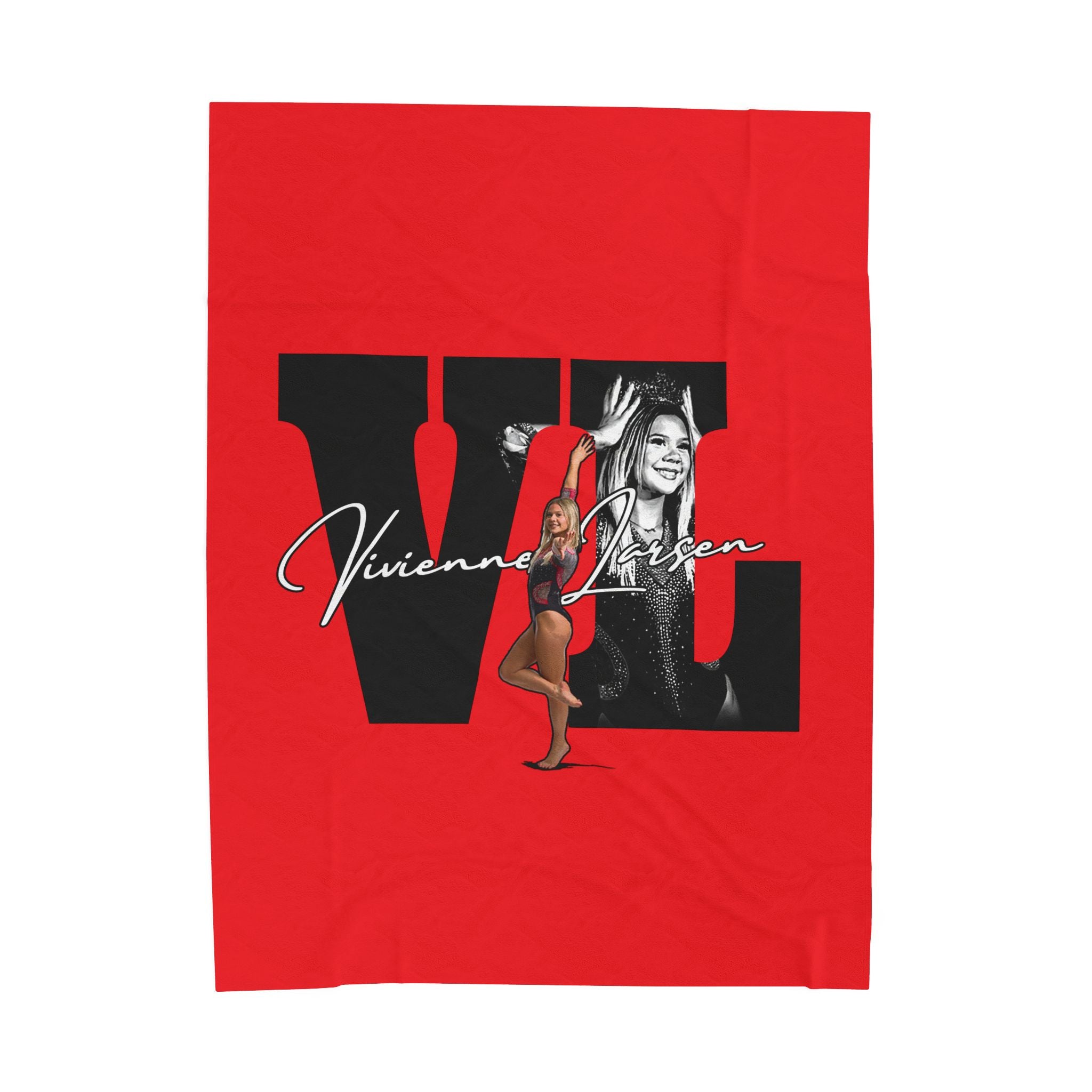 Vivienne Larsen Velveteen Plush Blanket