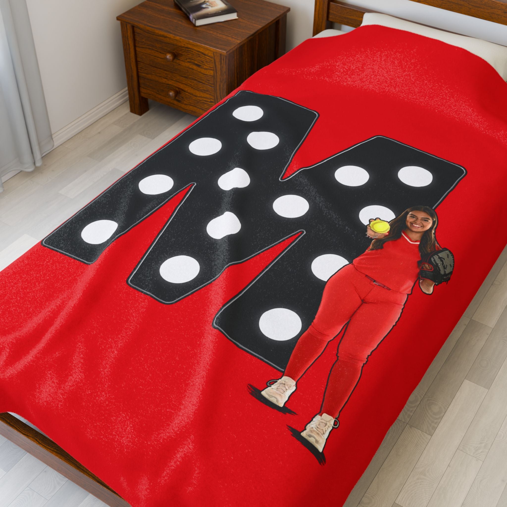 Maddie Mendoza Velveteen Plush Blanket