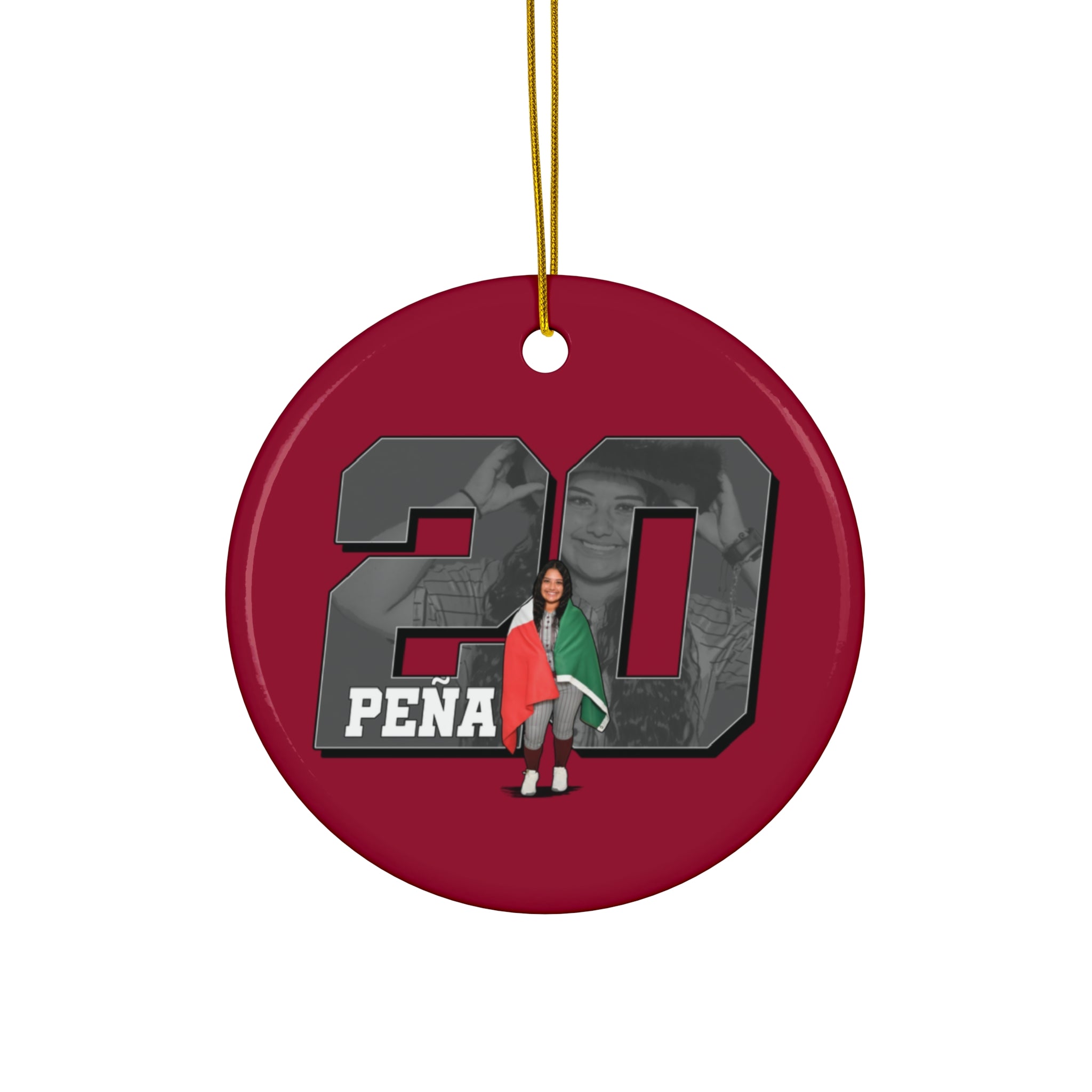 Miranda Pena Ceramic Ornament