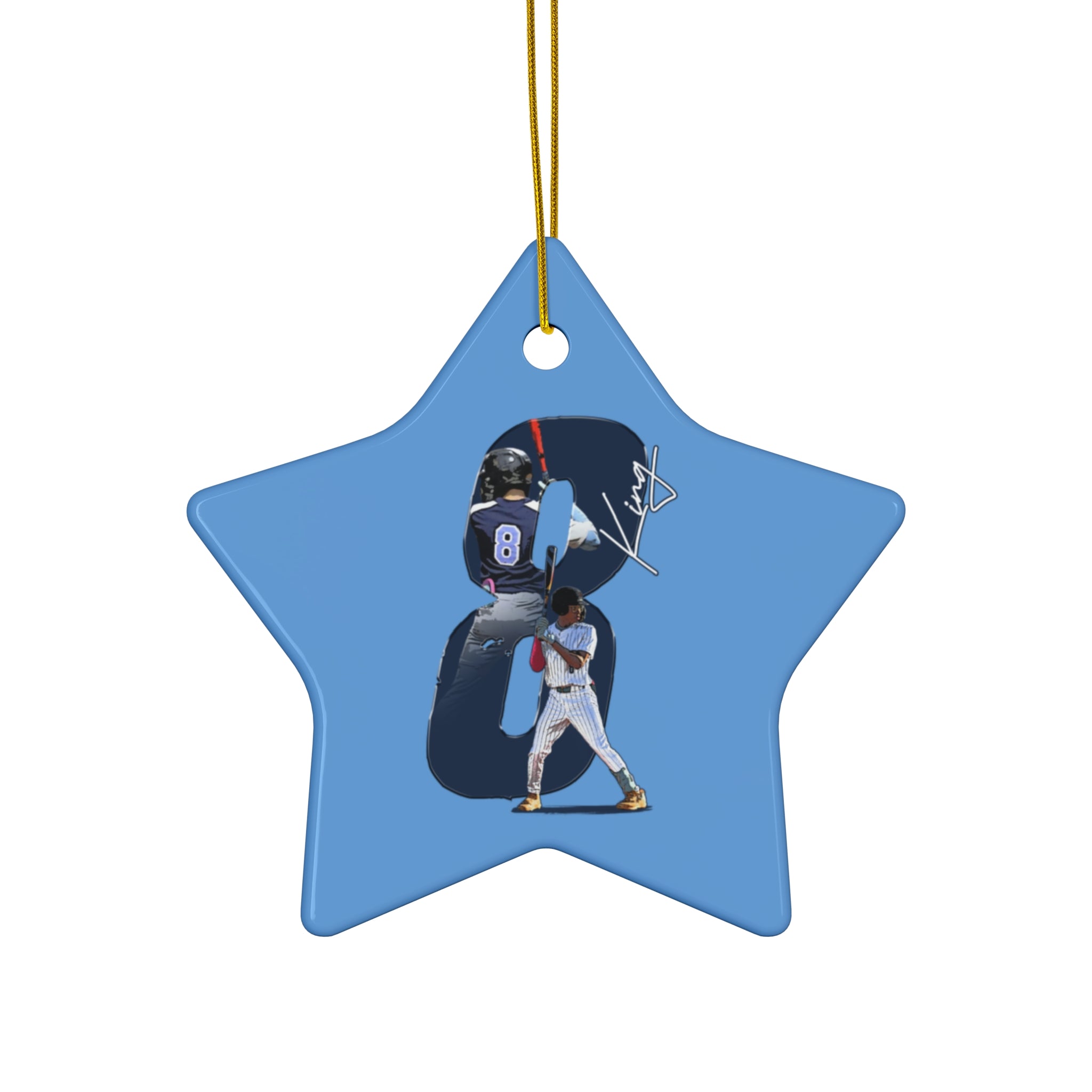 Jordan King Ceramic Ornament