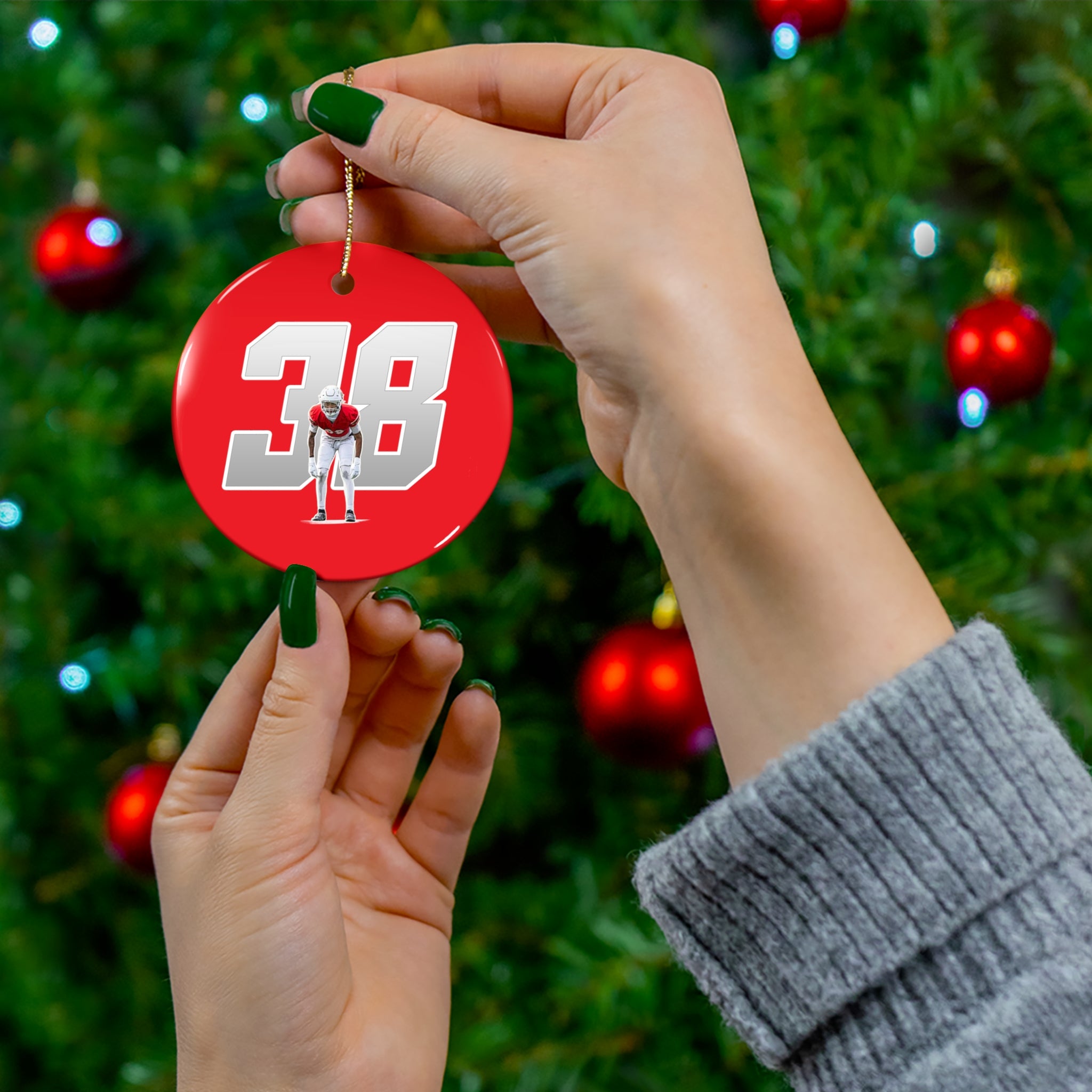 Marquise Hill Ceramic Ornament