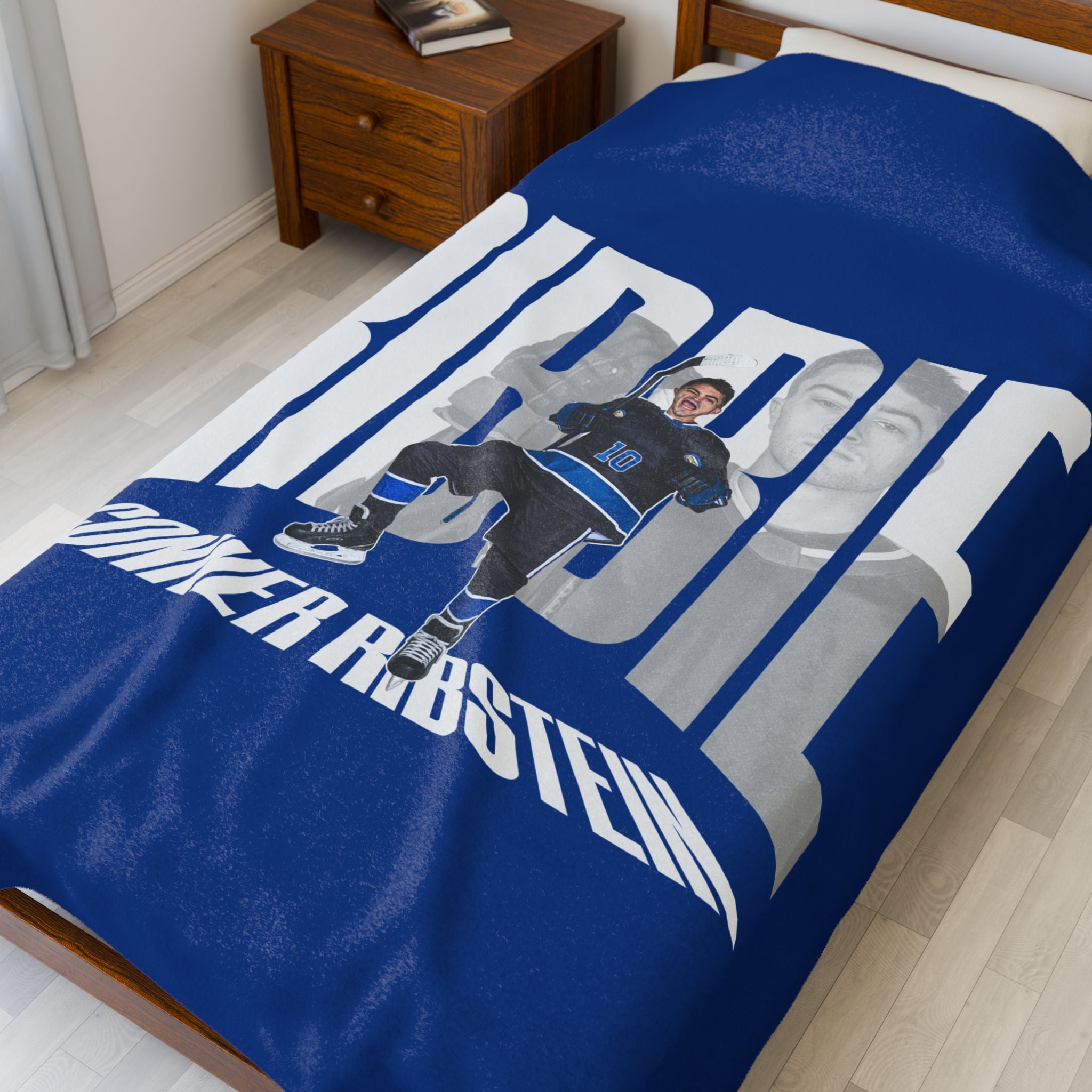 Conner Ribstein Velveteen Plush Blanket