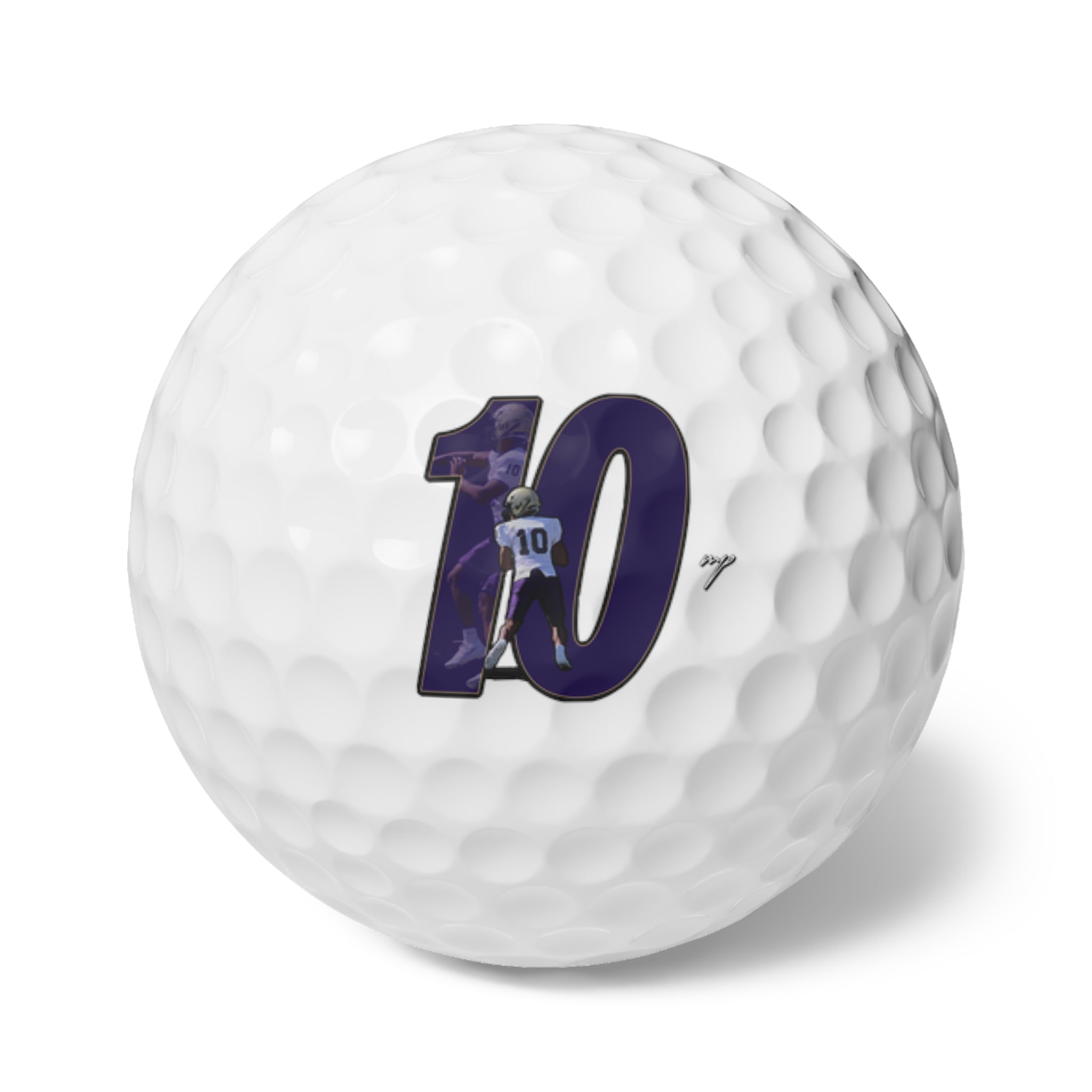 Christian Booker Golf Balls, 6pc