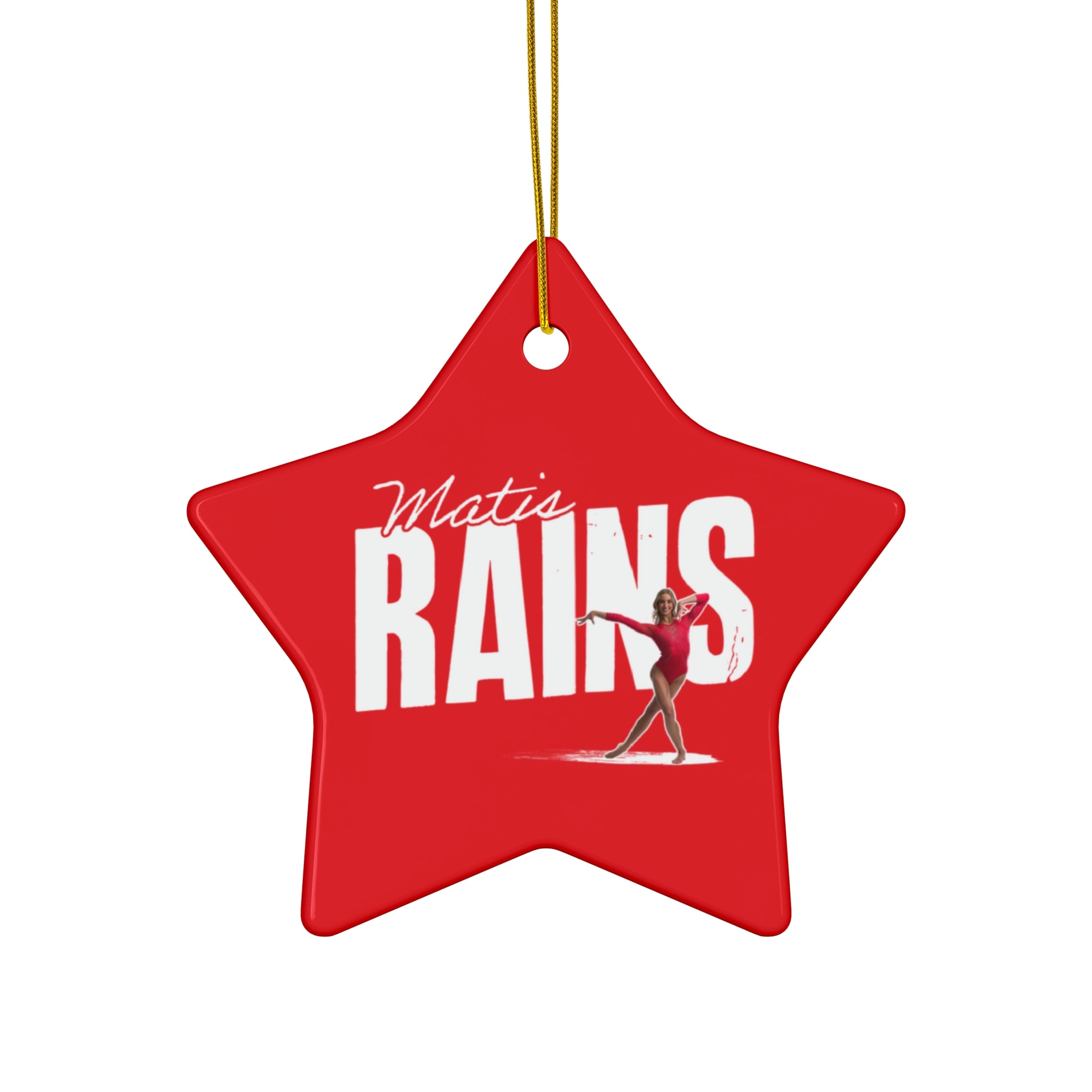 Matis Rains Ceramic Ornament