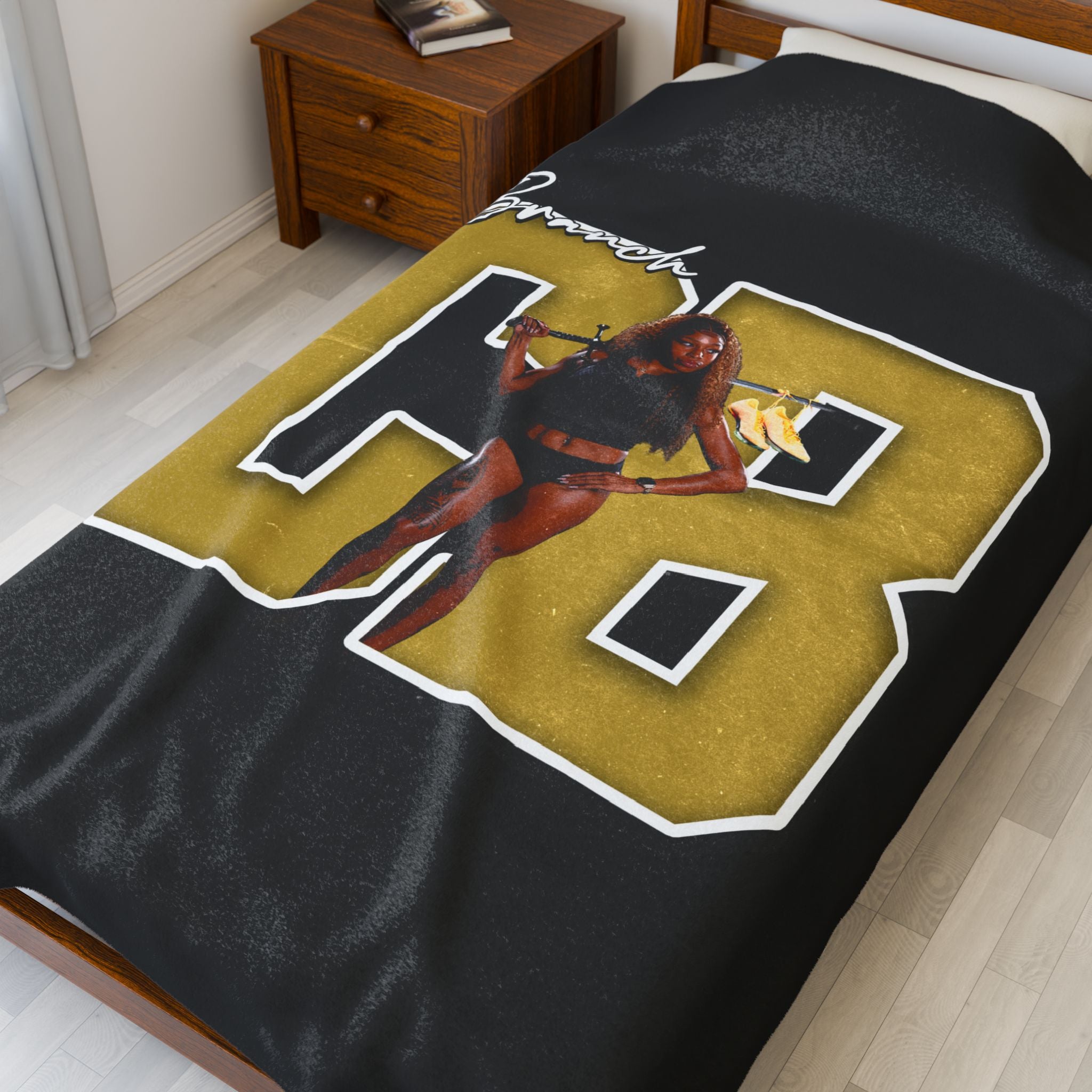 Colleen "Co Co" Branch Velveteen Plush Blanket