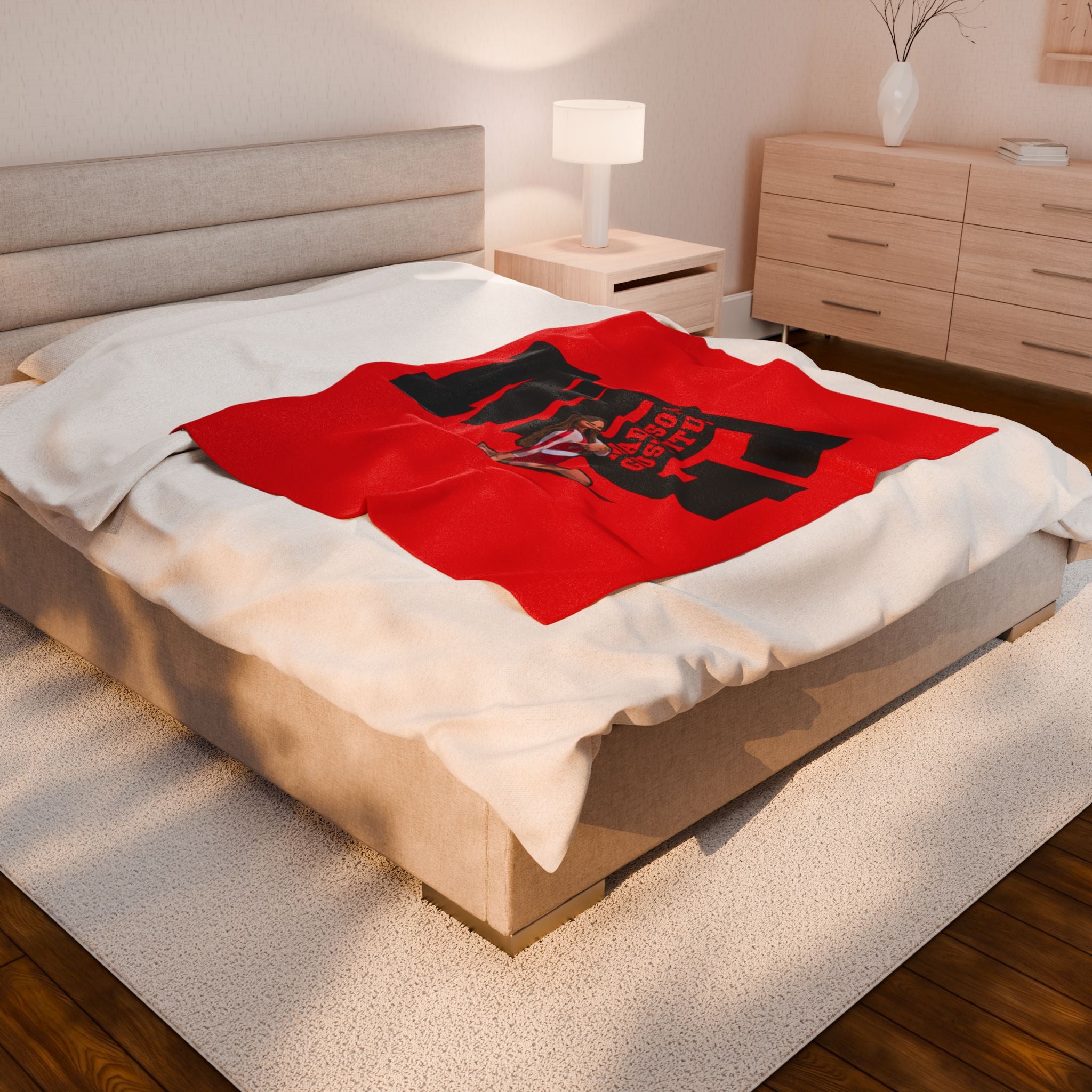 Madison Gustitus Velveteen Plush Blanket