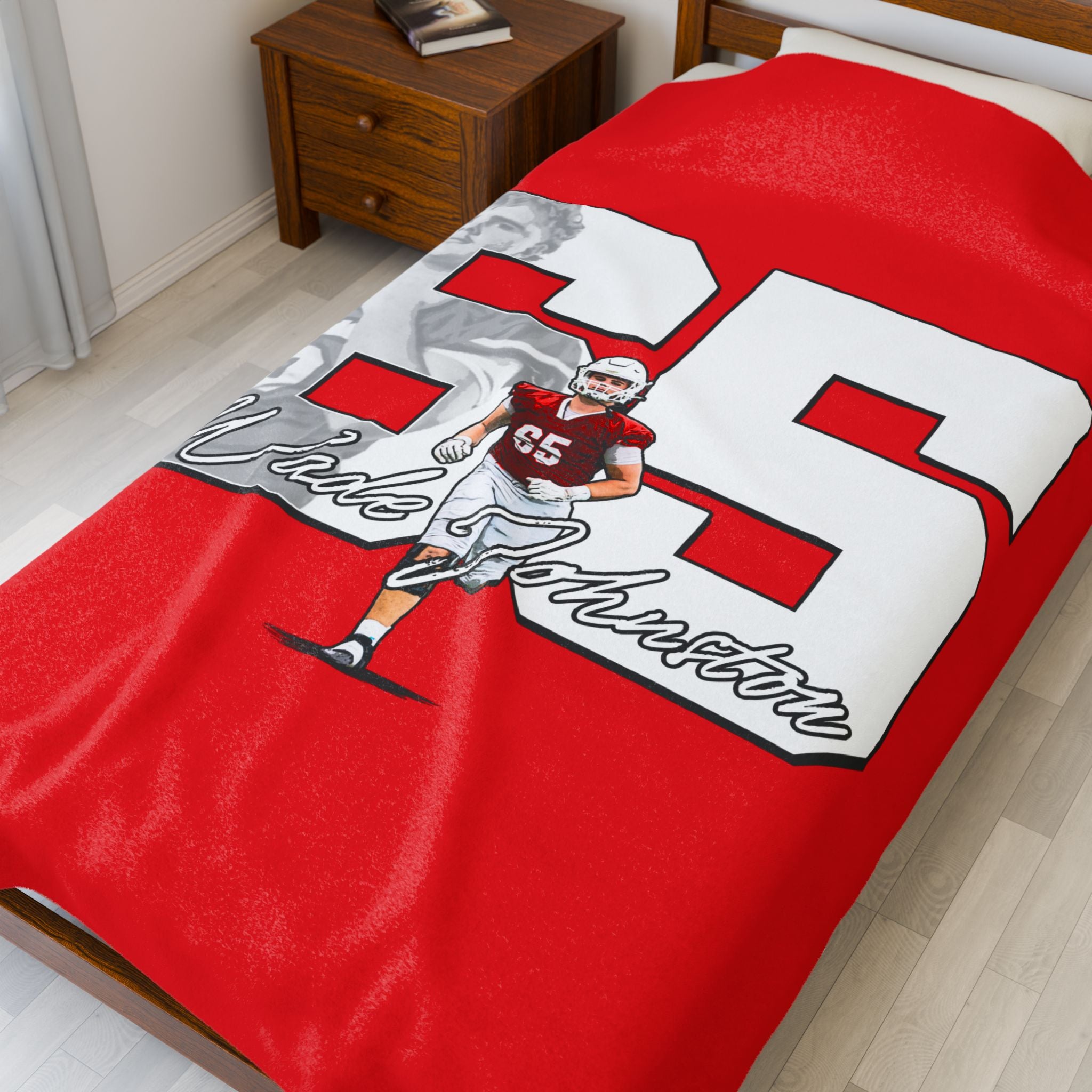 Wade Johnston Velveteen Plush Blanket