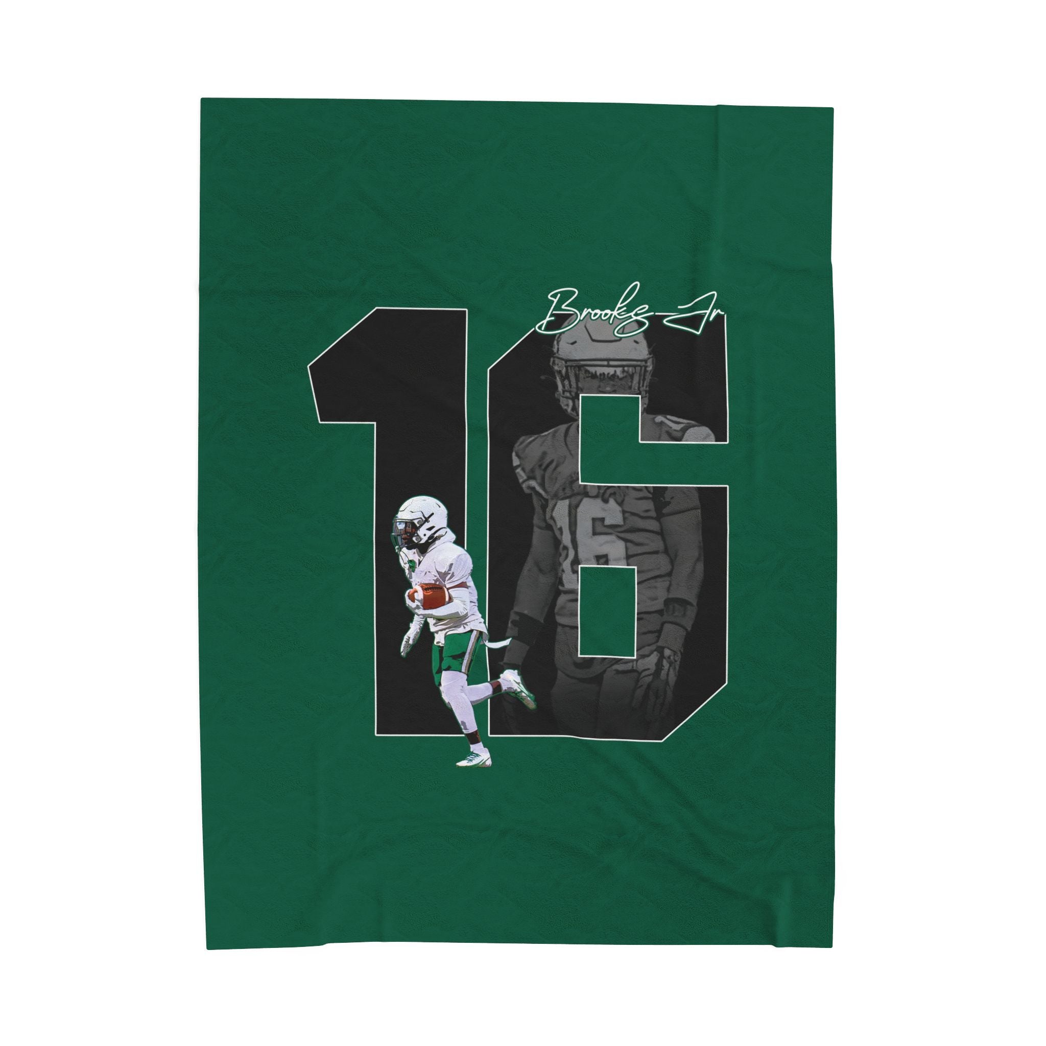 Charvez Brooks Jr Velveteen Plush Blanket