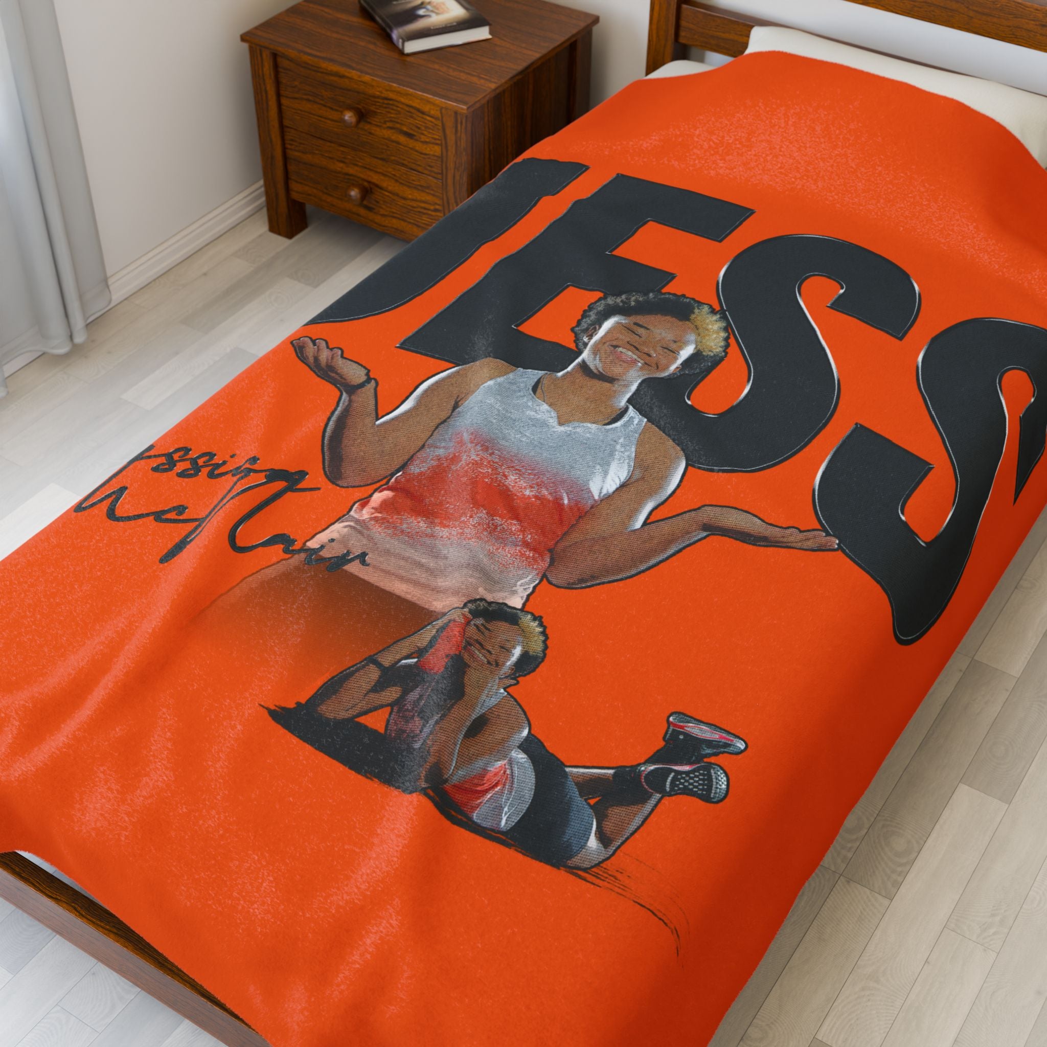 Jessica McNair Velveteen Plush Blanket