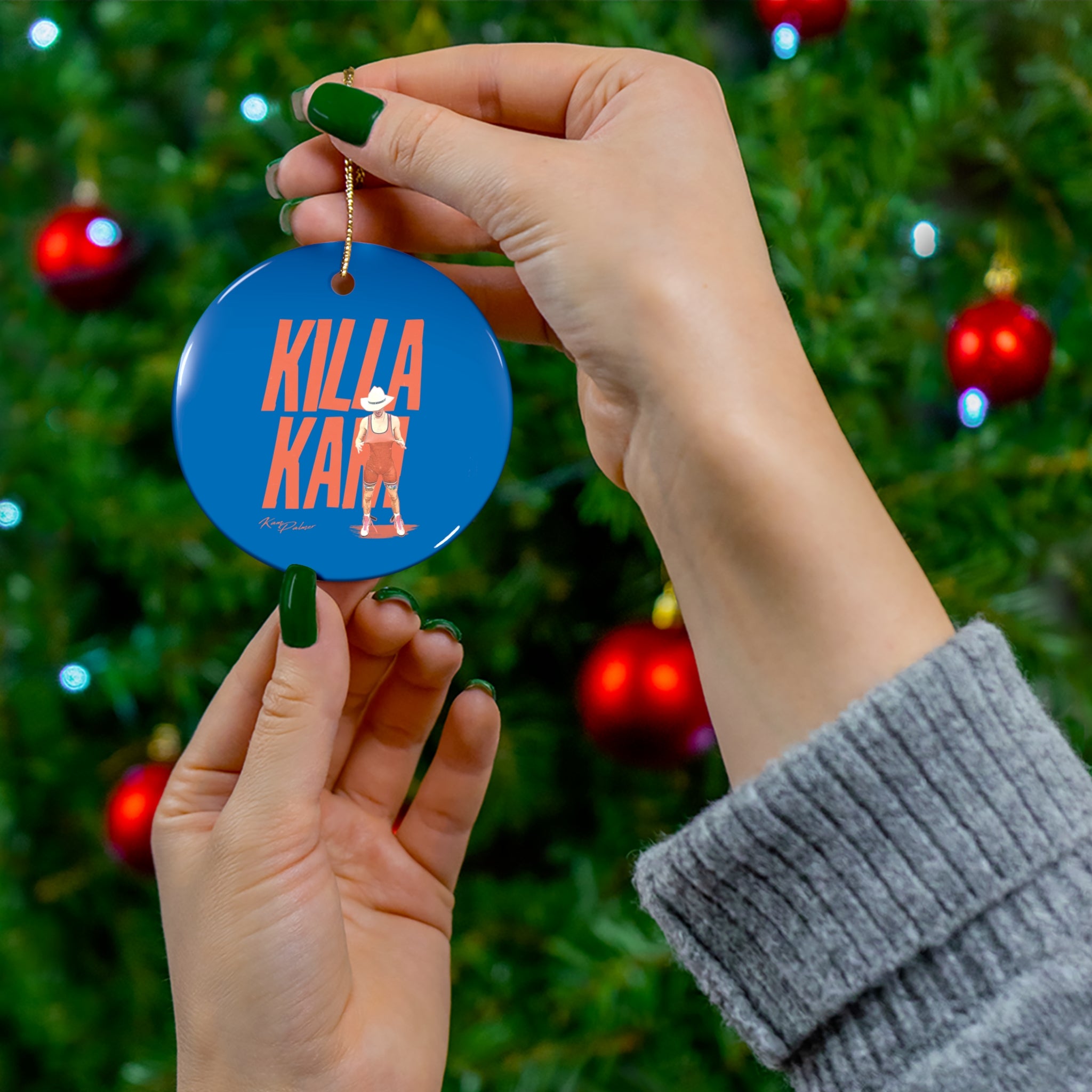 Kam Palmer Ceramic Ornament
