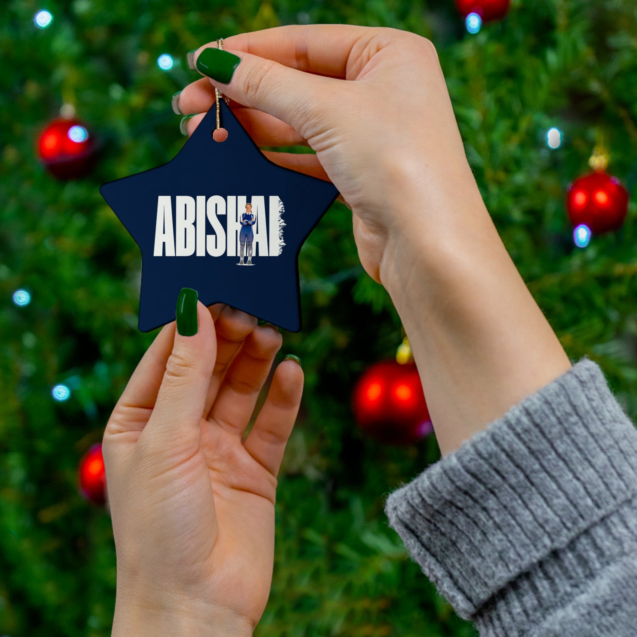 Abishai Corey Ceramic Ornament