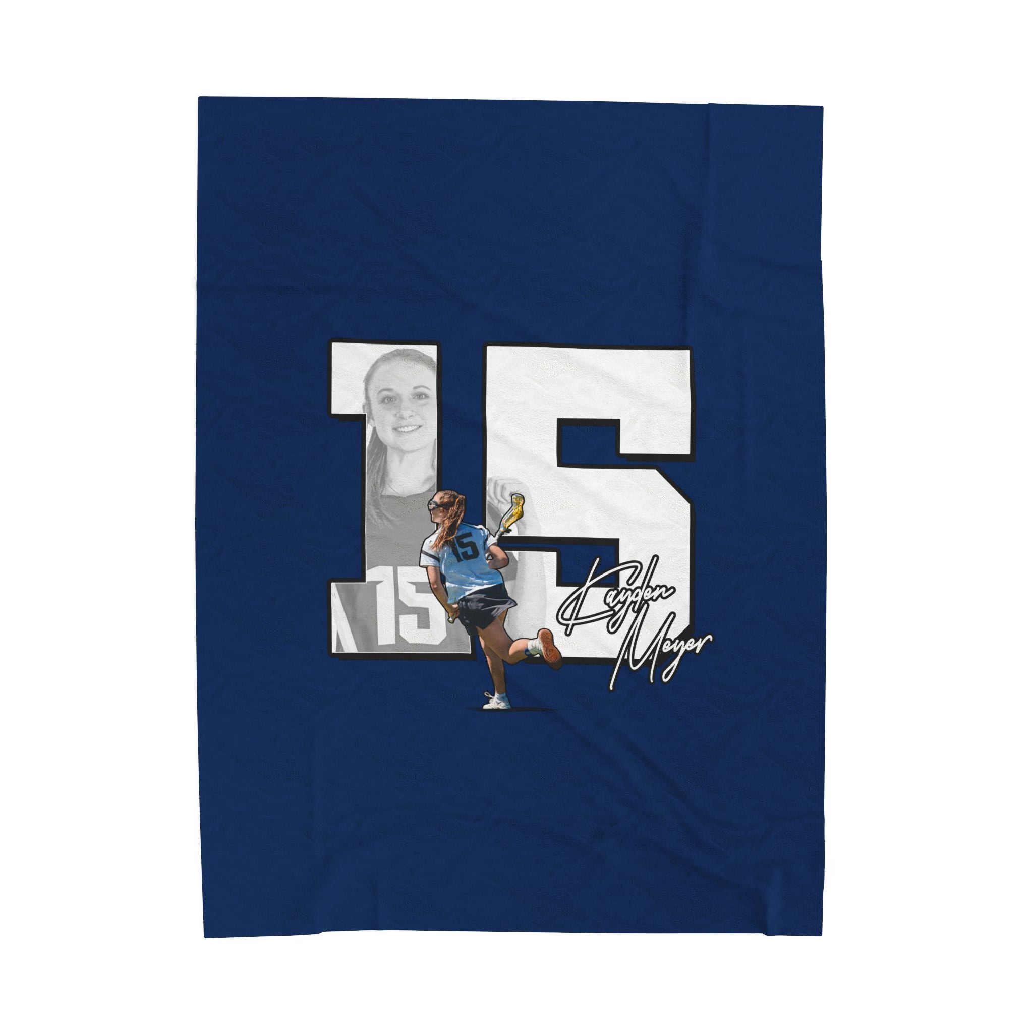 Kayden Meyer Velveteen Plush Blanket