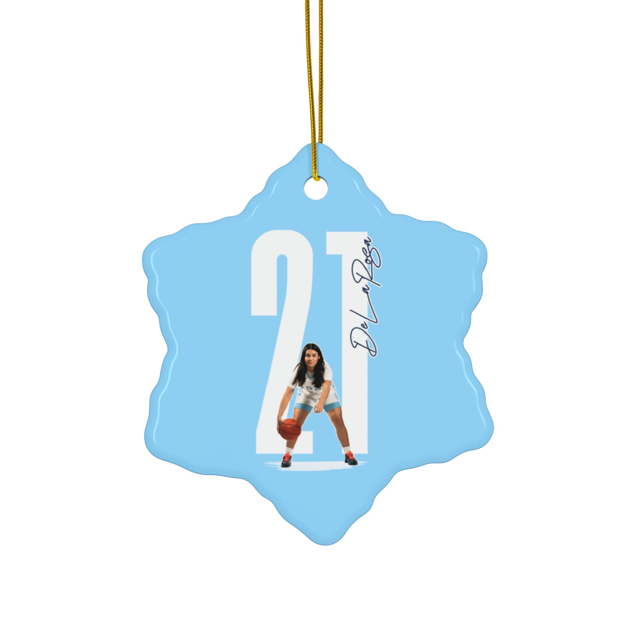 Adrianna De La Rosa Ceramic Ornament