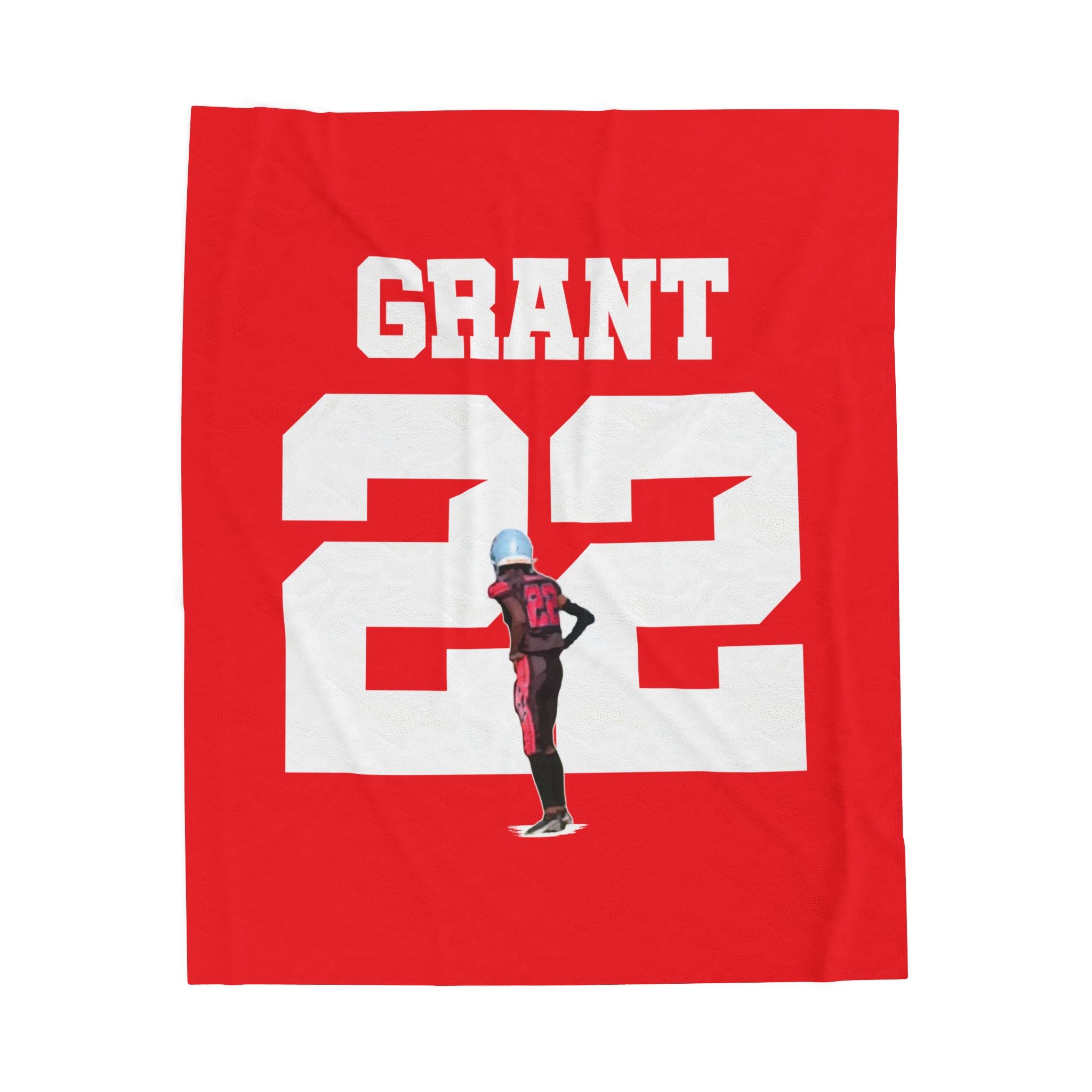 DeANdre Grant Velveteen Plush Blanket