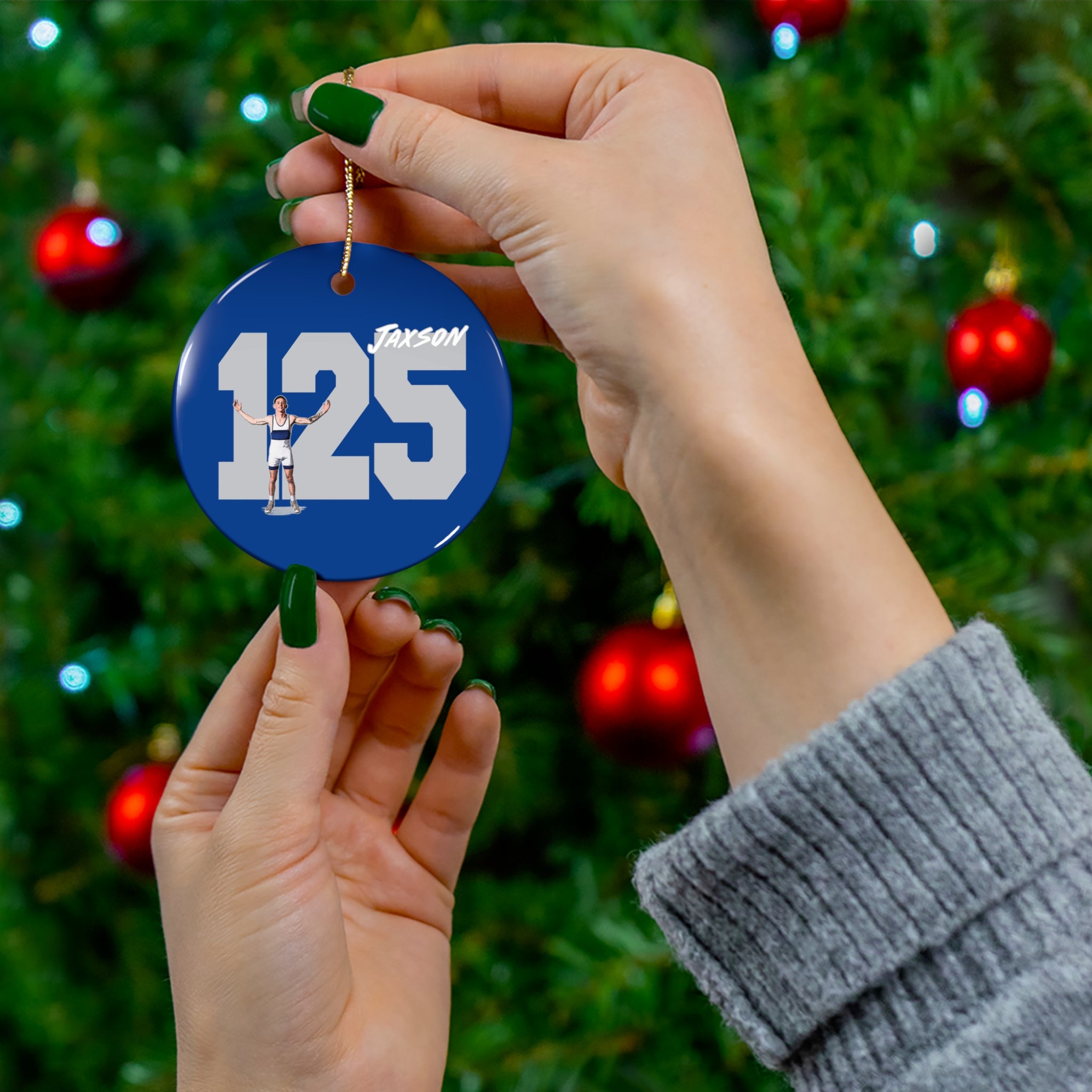 Jaxson Irvine Ceramic Ornament