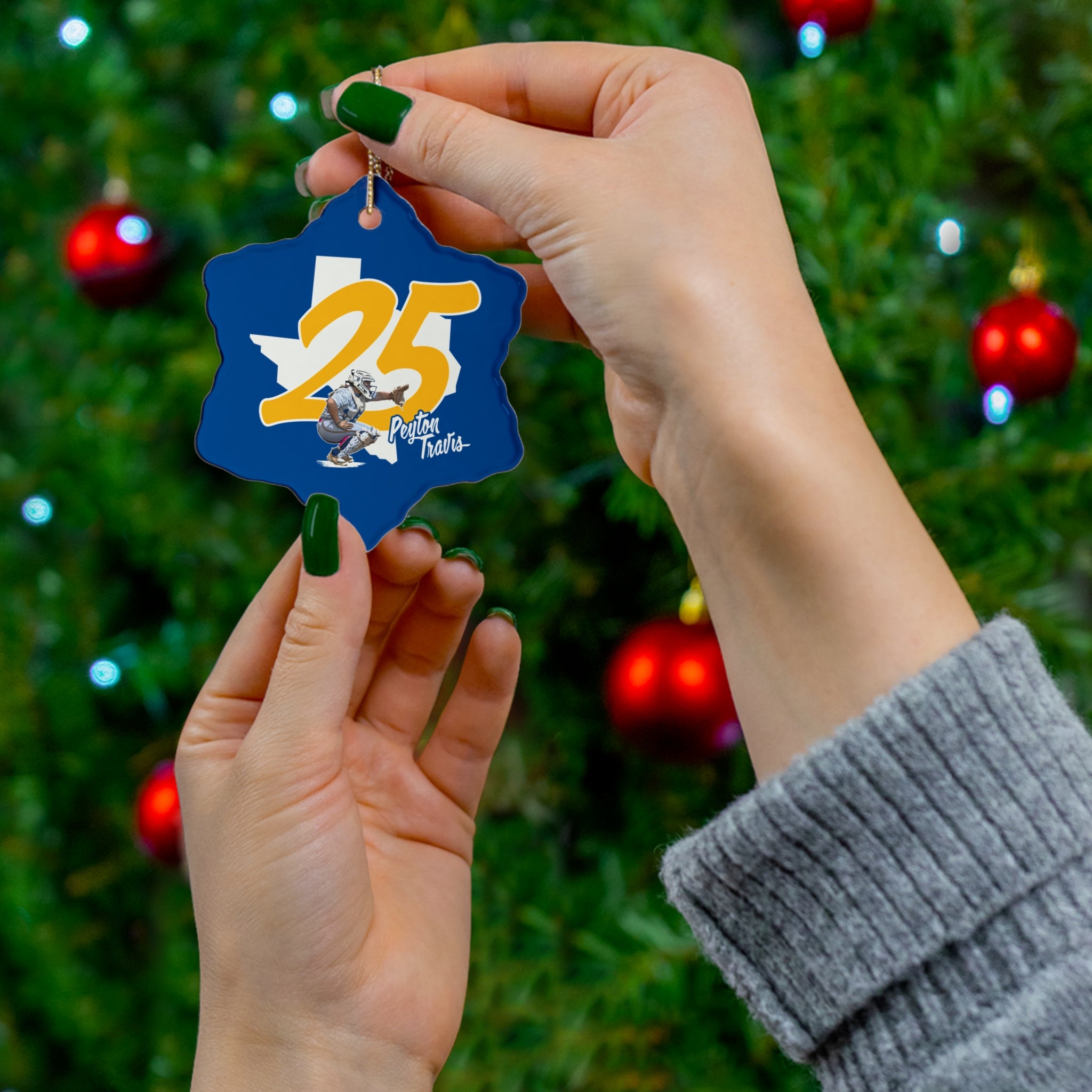Peyton Travis Ceramic Ornament