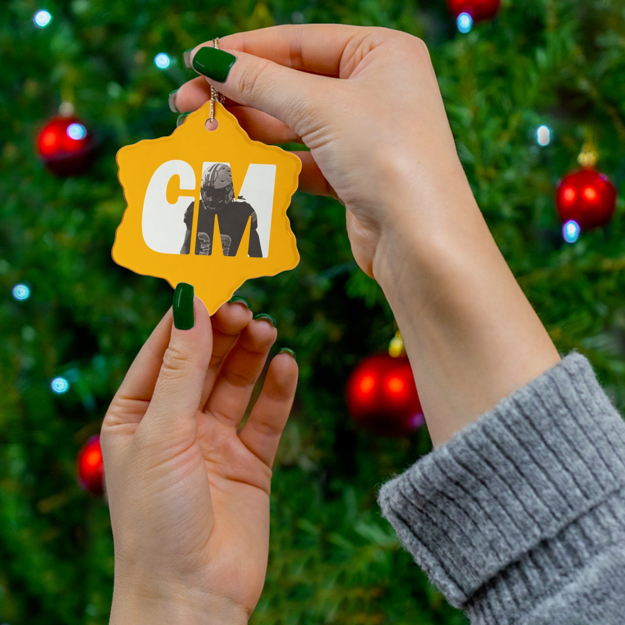 Cam Mahan Ceramic Ornament