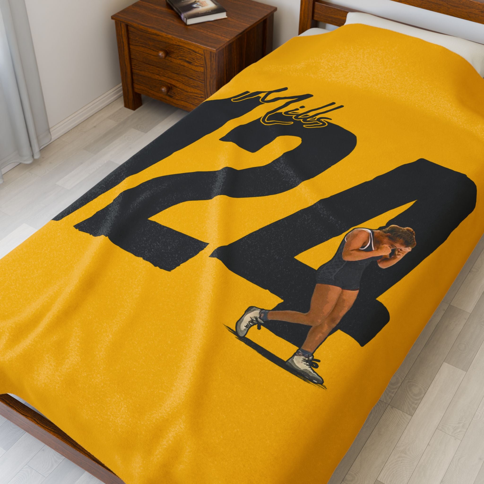 Mariah Mills Velveteen Plush Blanket