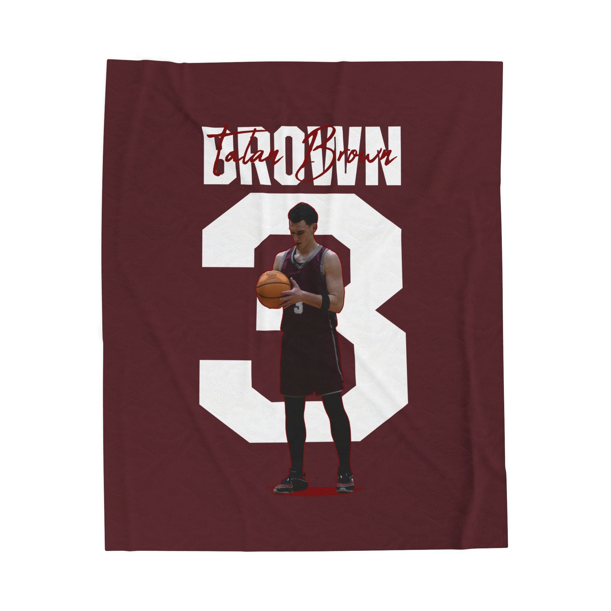 Talan Brown Velveteen Plush Blanket