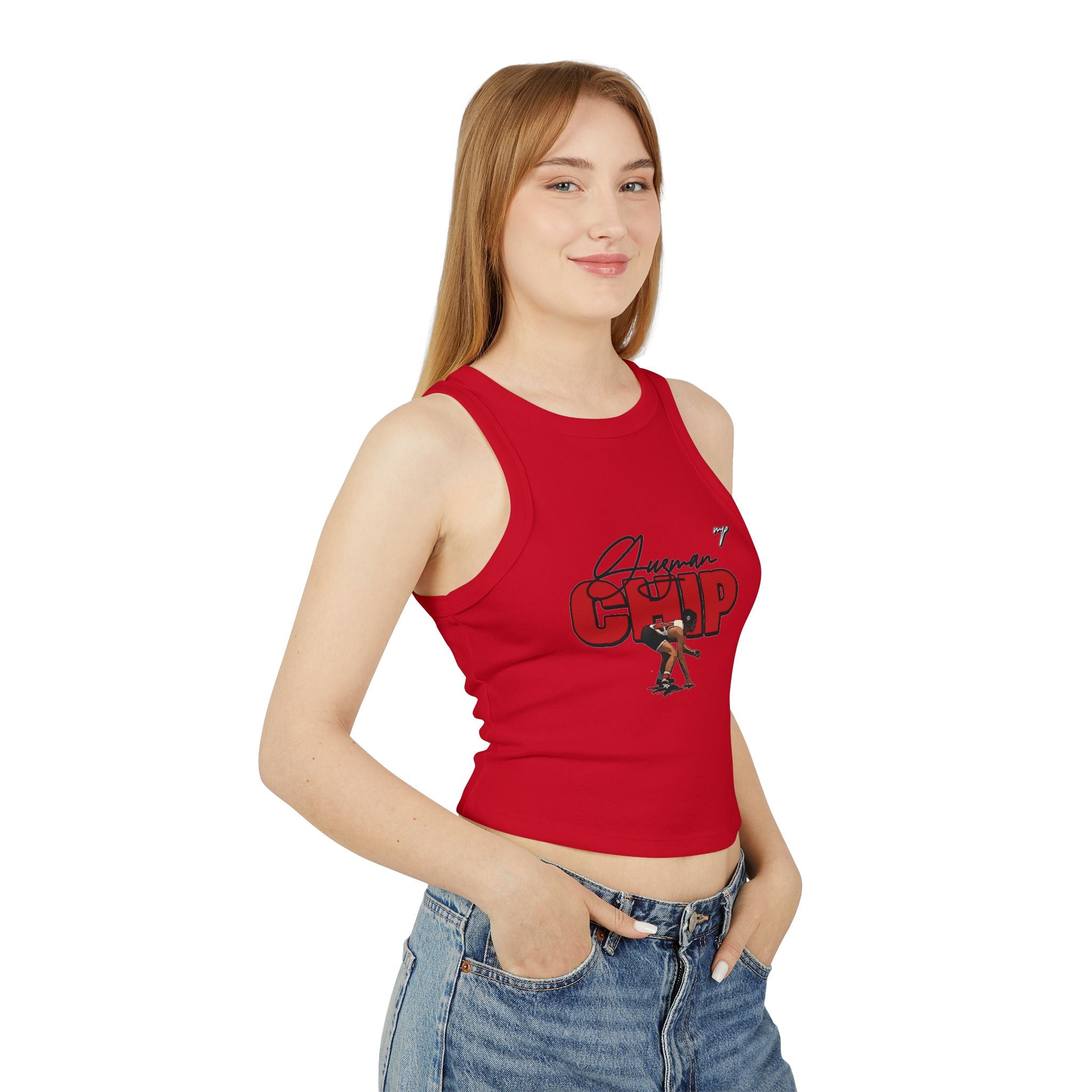 Chip Guzman Women's Micro Rib Racer Tank Top