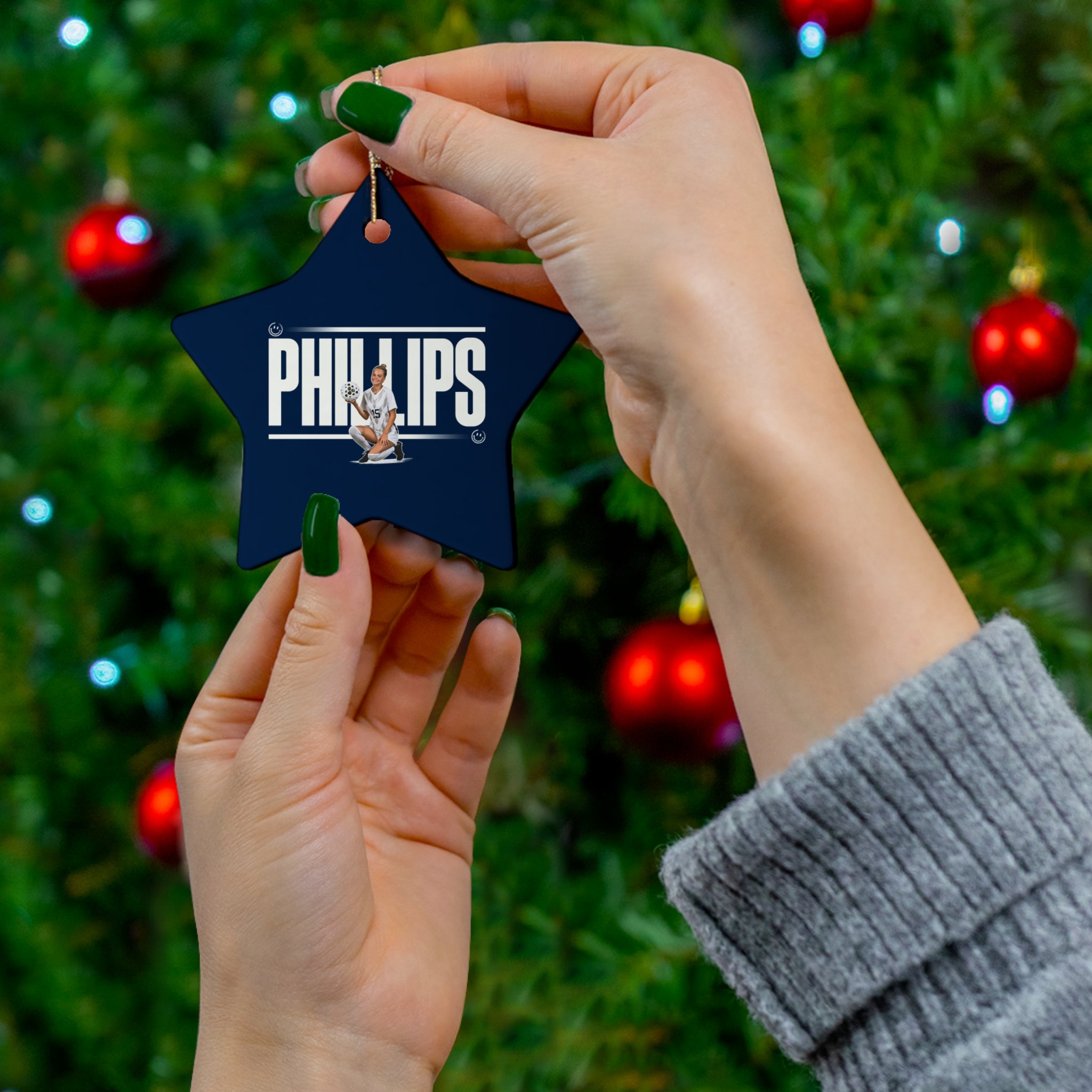 Lily Phillips Ceramic Ornament