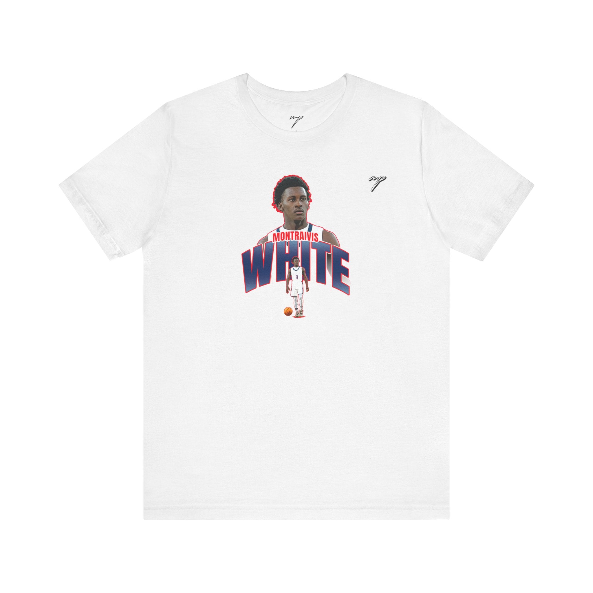 Montraivis White Graphic Tee