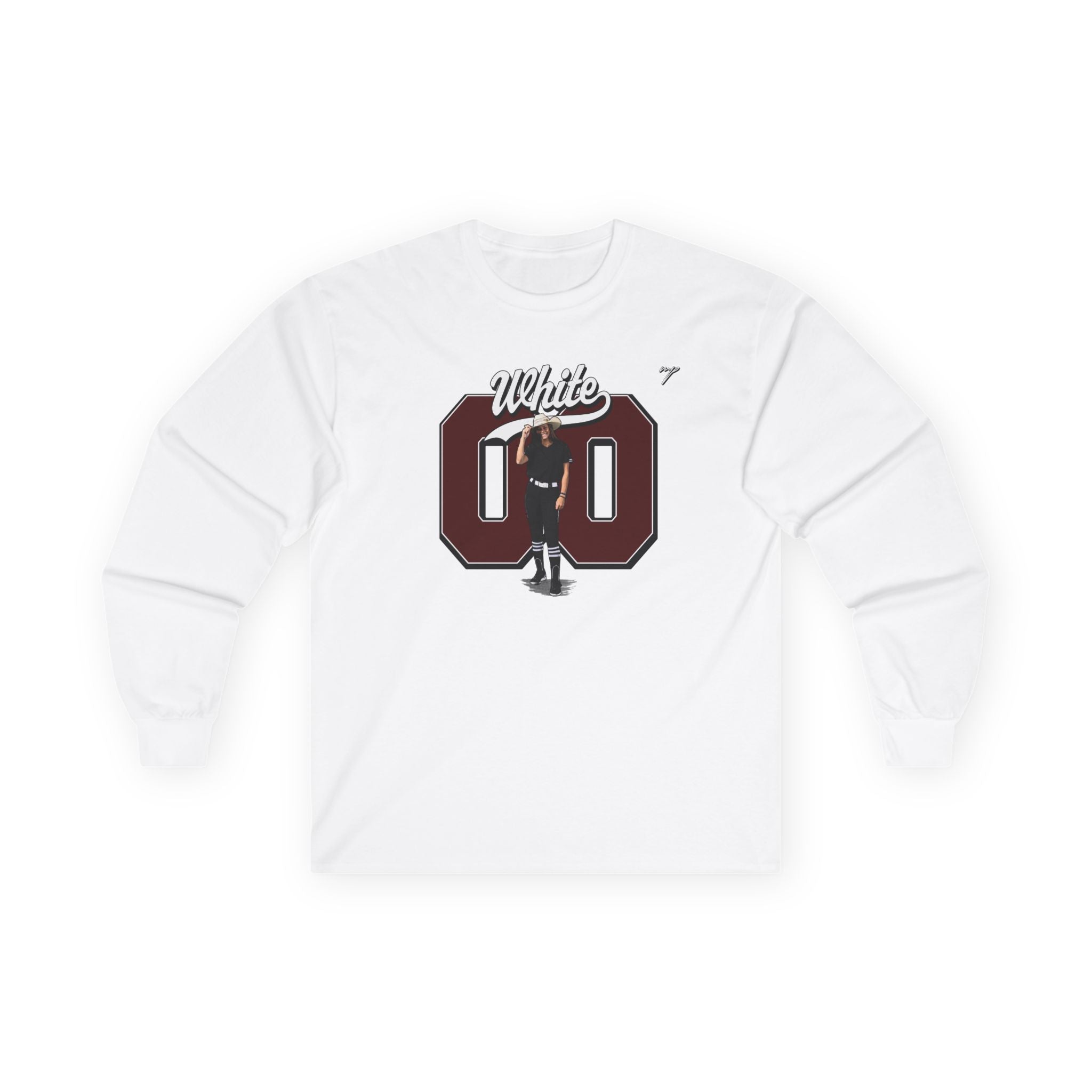 Piper White Long Sleeve Tee