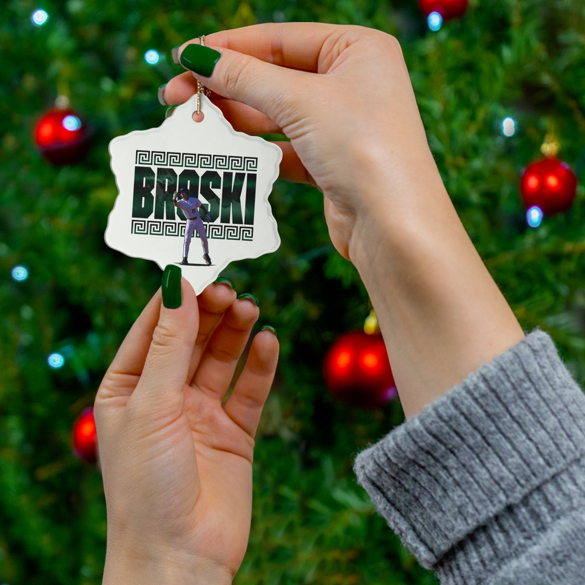 Adam Broski Ceramic Ornament
