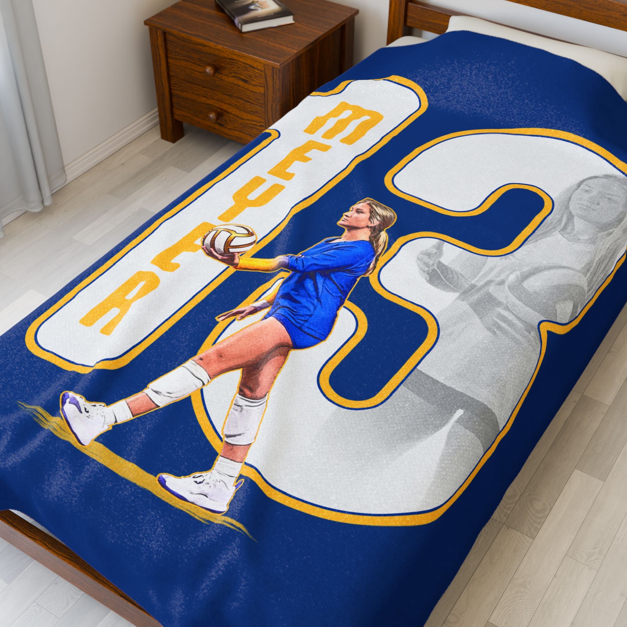 Mallorie Meyer Velveteen Plush Blanket