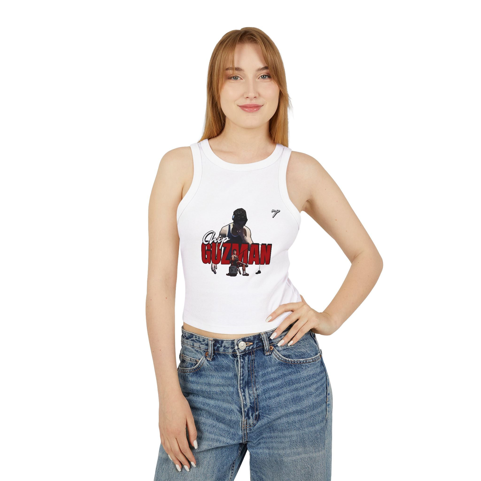 Chip Guzman Women's Micro Rib Racer Tank Top
