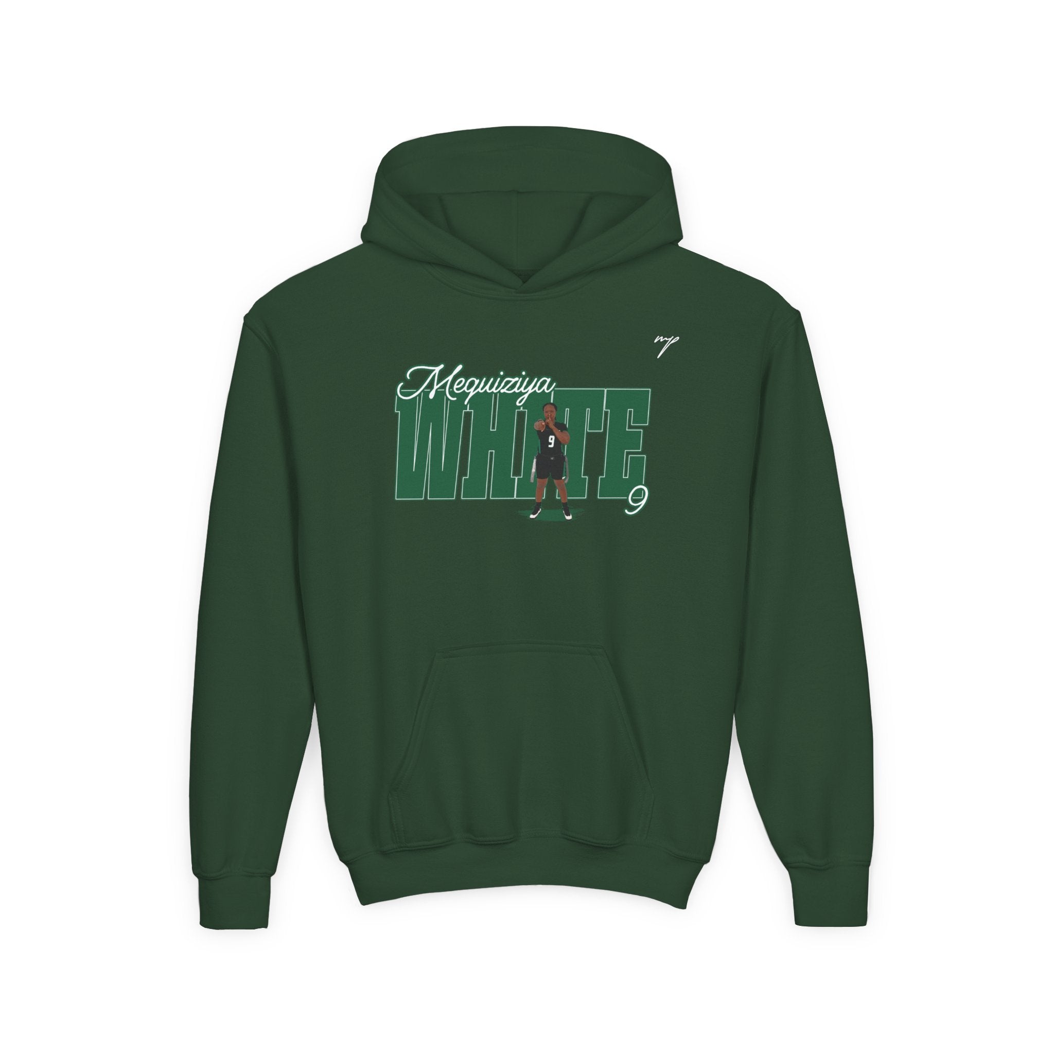Mequiziya White YOUTH Hoodie