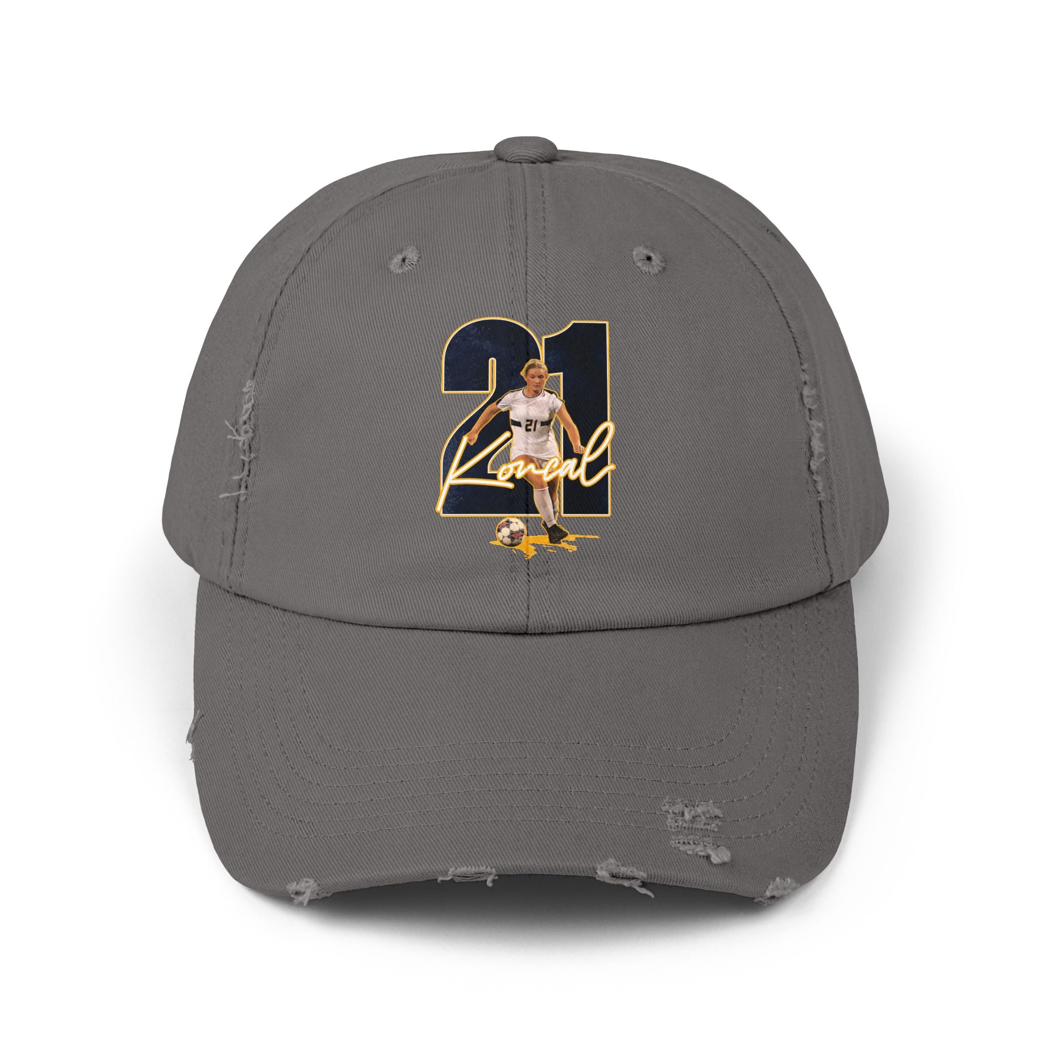 Katie Koncal Distressed Dad Cap