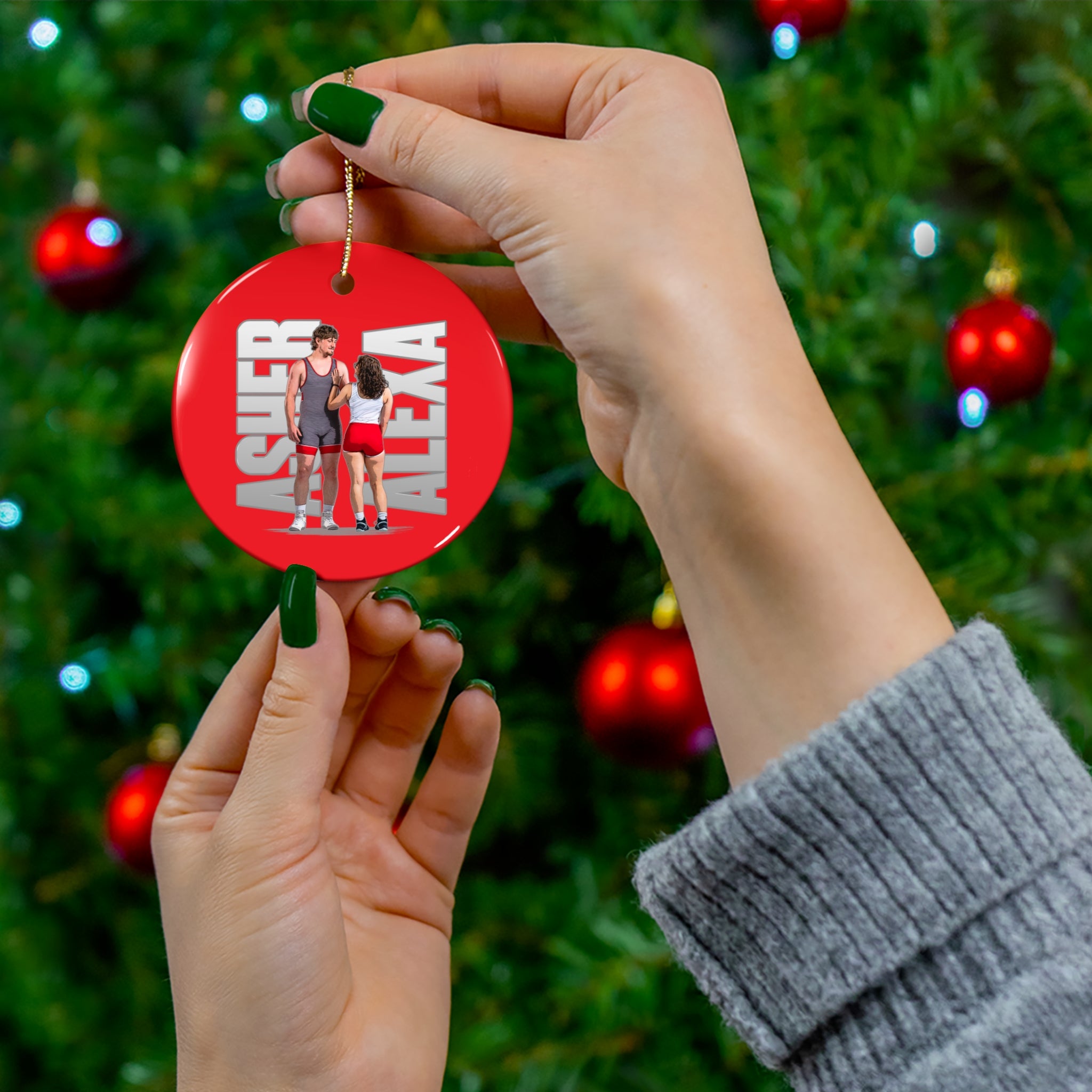 Asher & Alexa Ceramic Ornament