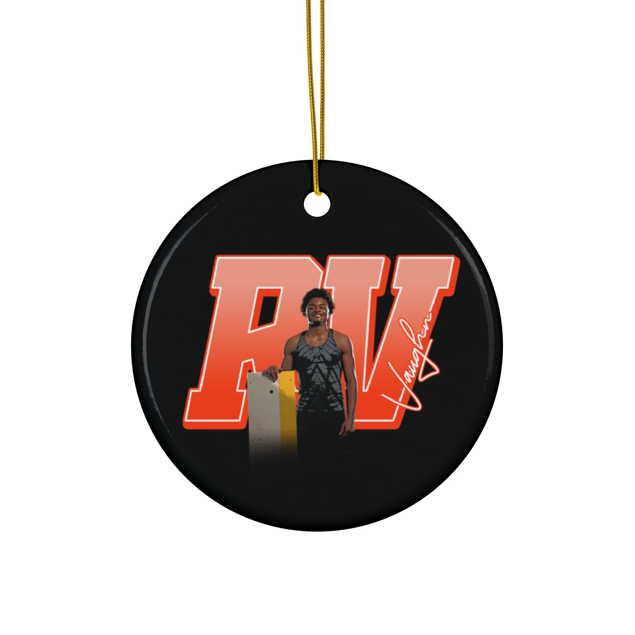 Robert Vaughn Ceramic Ornament