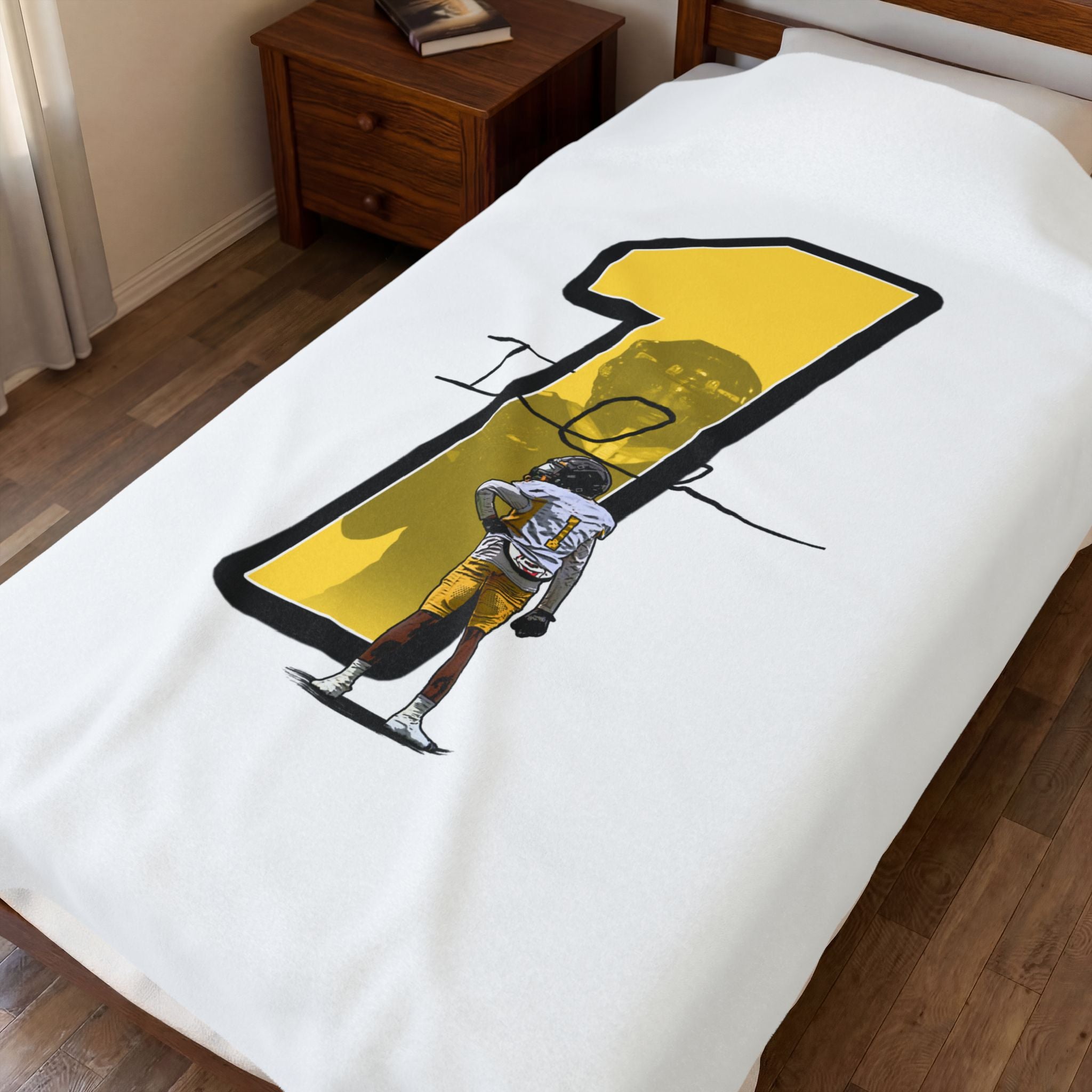 Isaiah Steward Velveteen Plush Blanket