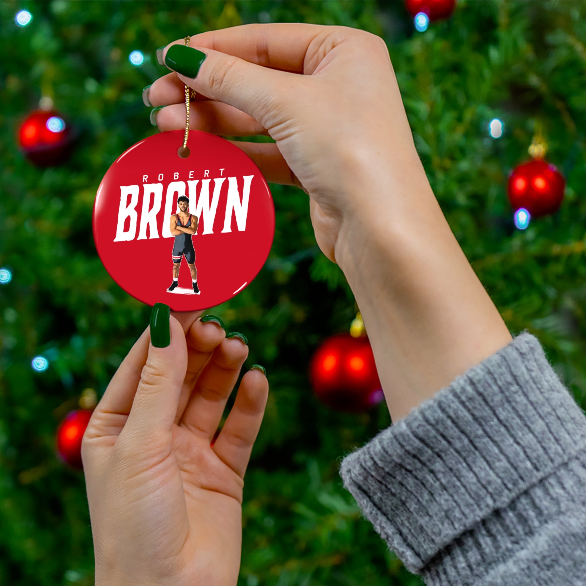 Robert Brown Ceramic Ornament