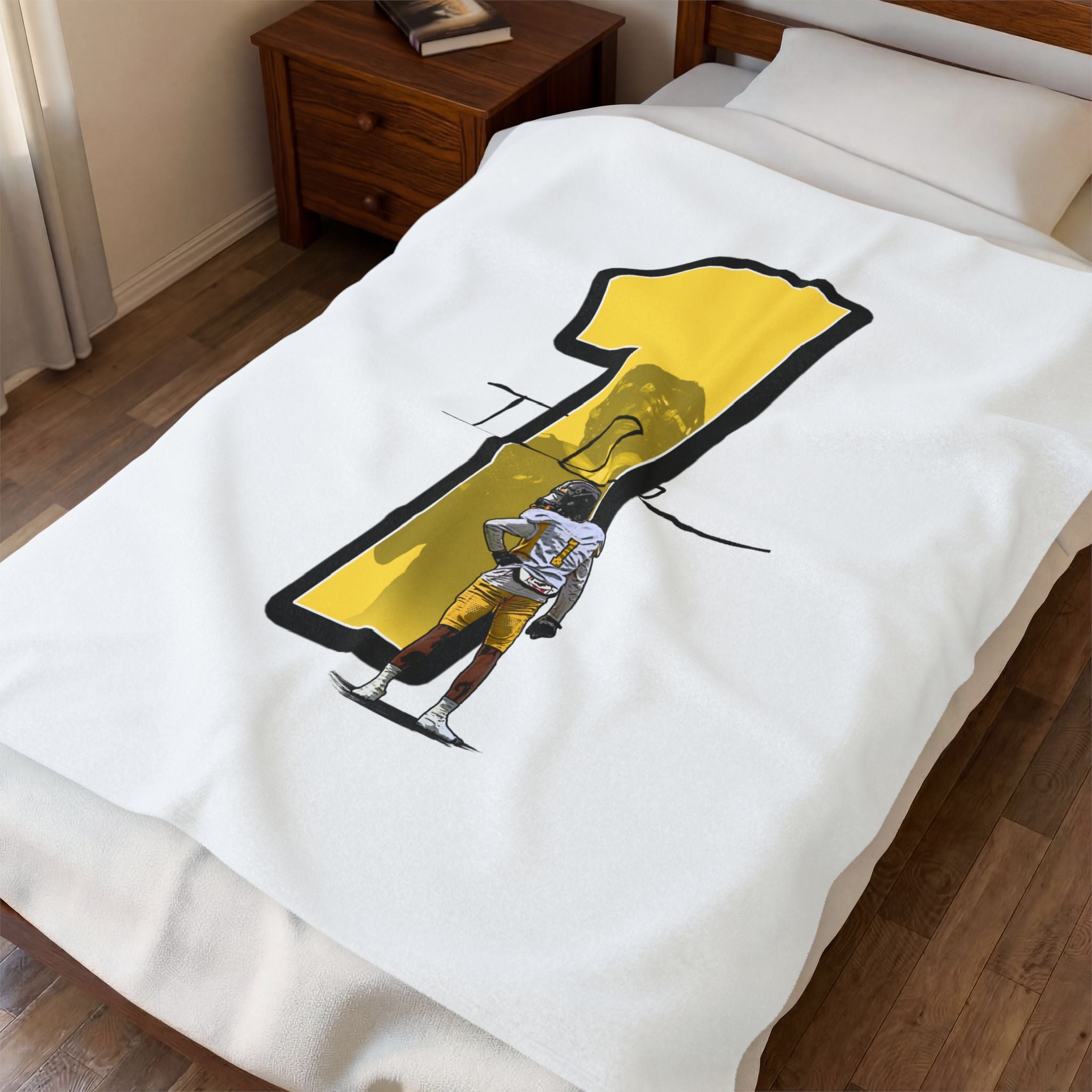 Isaiah Steward Velveteen Plush Blanket