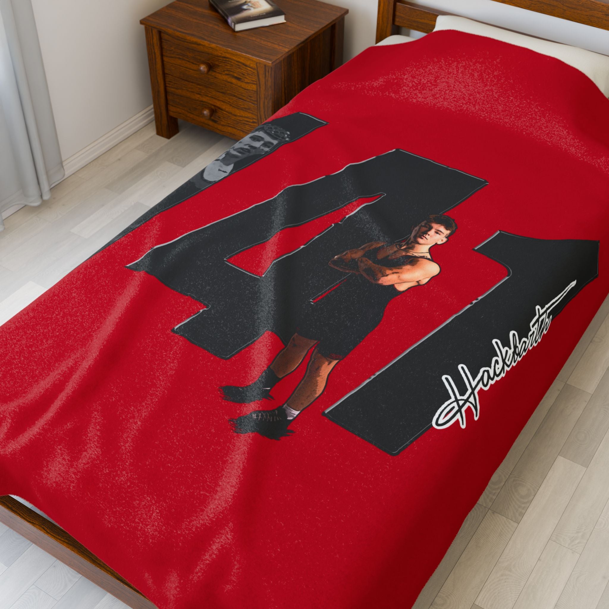 Hudson Hackbarth Velveteen Plush Blanket