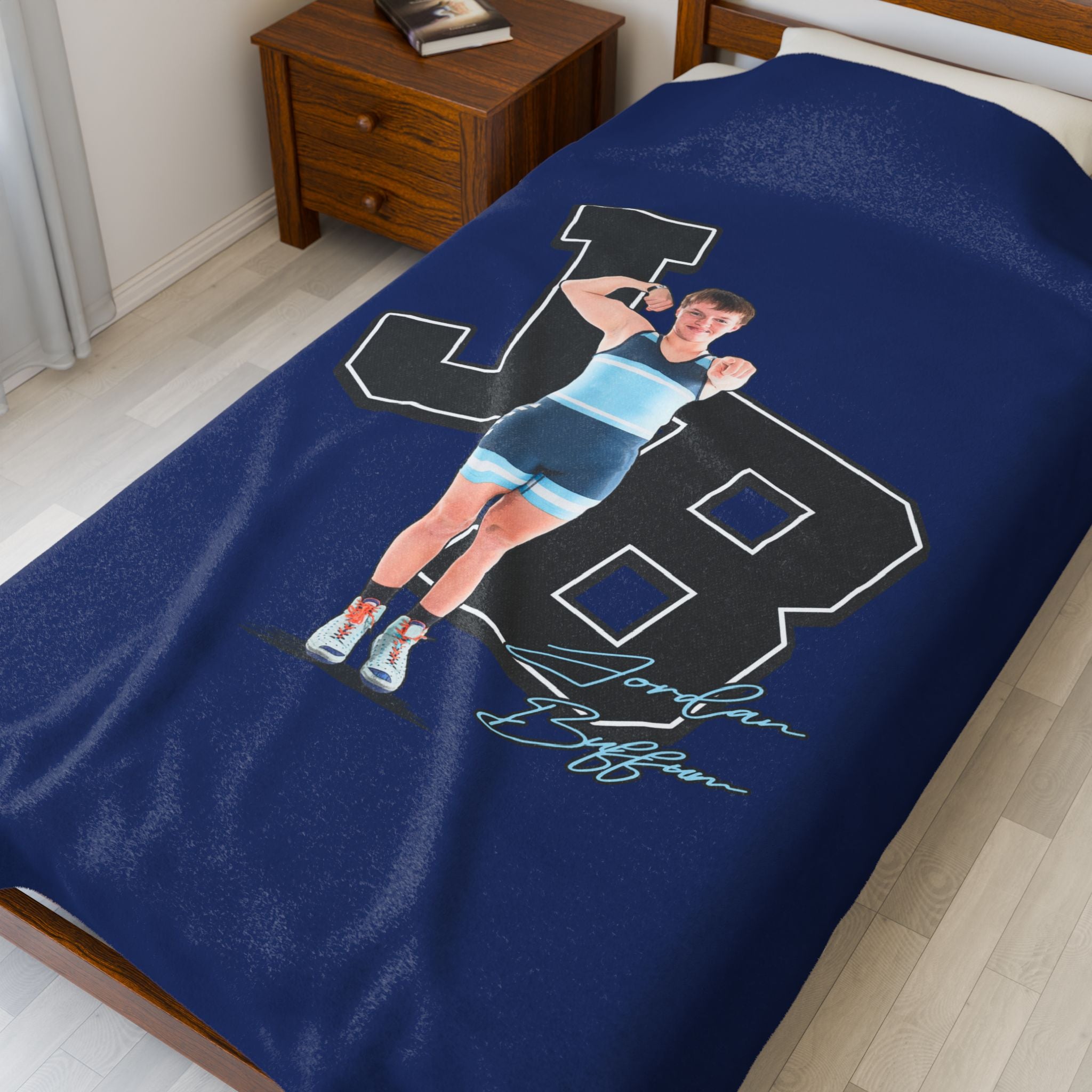 Jordan Buffum Velveteen Plush Blanket