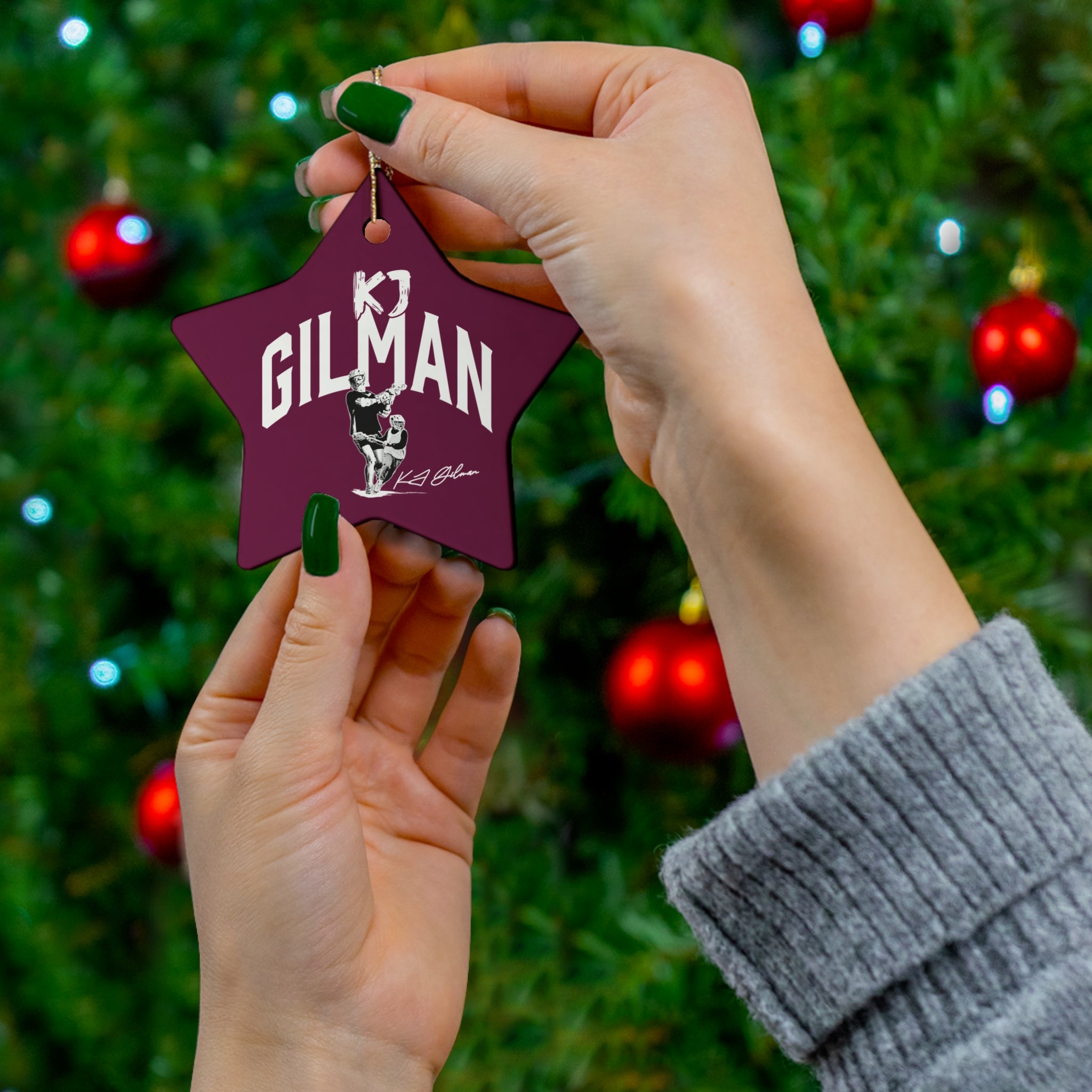 KJ Gilman Ceramic Ornament