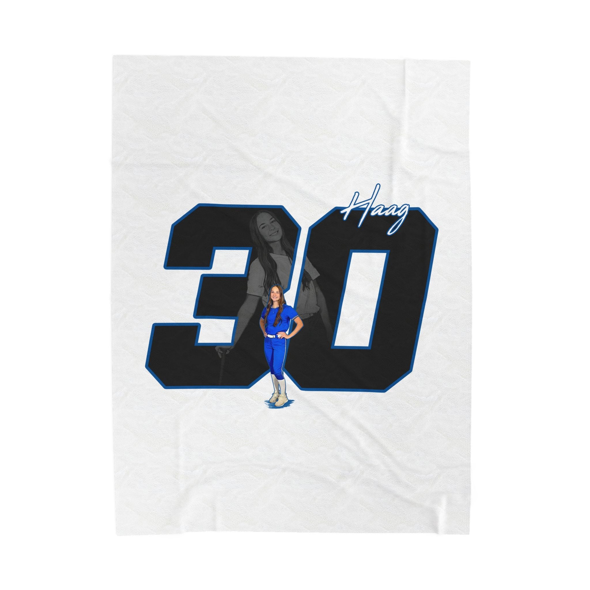 Allison Haag Velveteen Plush Blanket