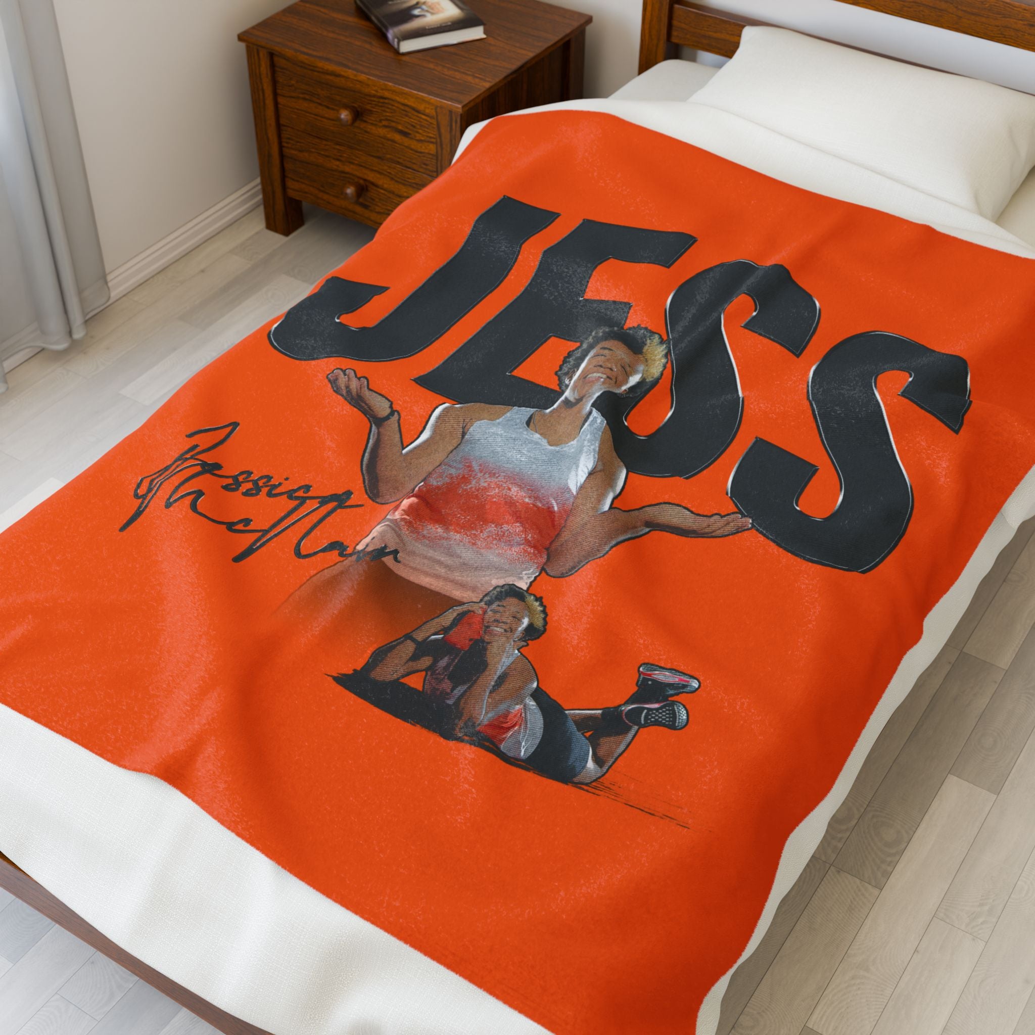 Jessica McNair Velveteen Plush Blanket